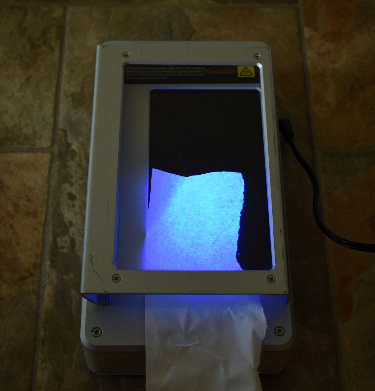 Bio-Rad UView Mini Transilluminator 166-0531 UV Light Box w/ Power Supply Tested