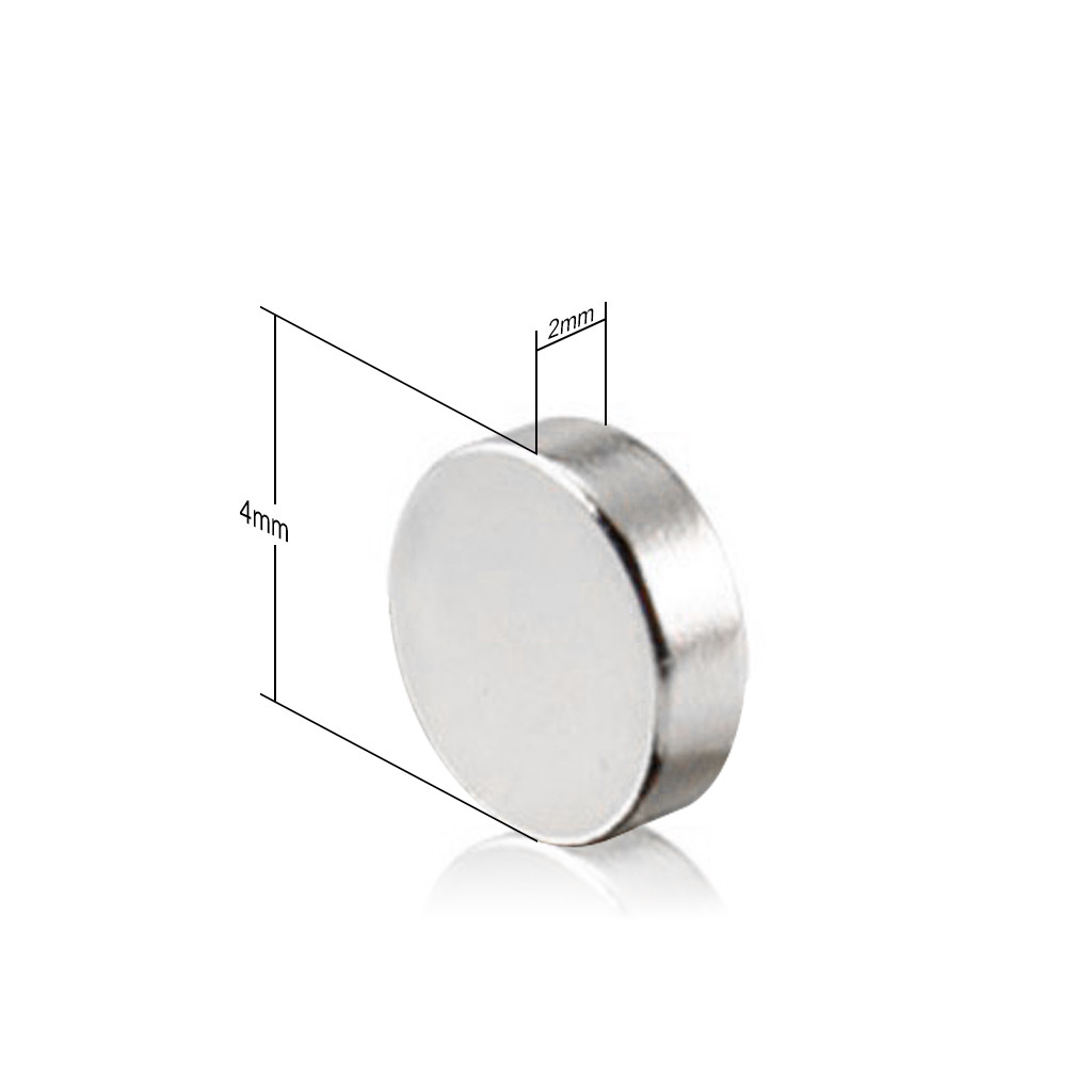 Lots 100 4mm X 2mm Neodymium Disc Strong Rare Earth N35 Small Fridge Magnets