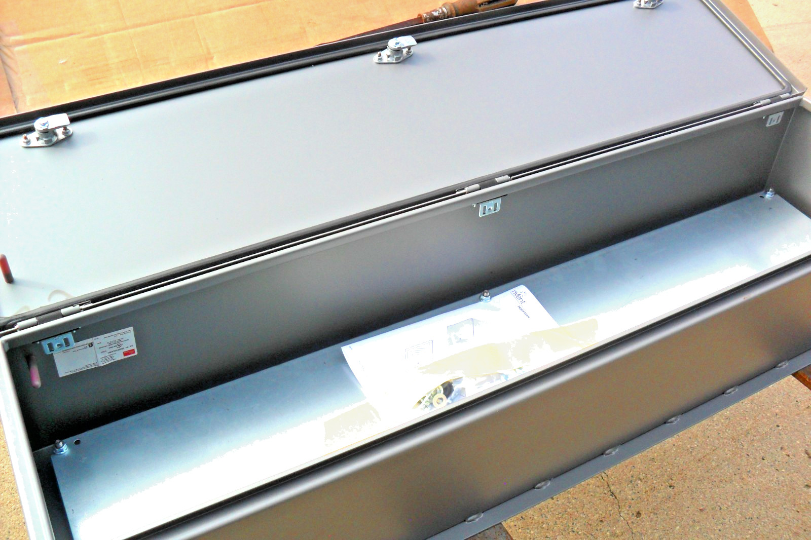 48″ x 12″ x 8″ w/ : backing plat NEW Grey CSD48128 NVENT PNL SF P/C PNL SF P/C