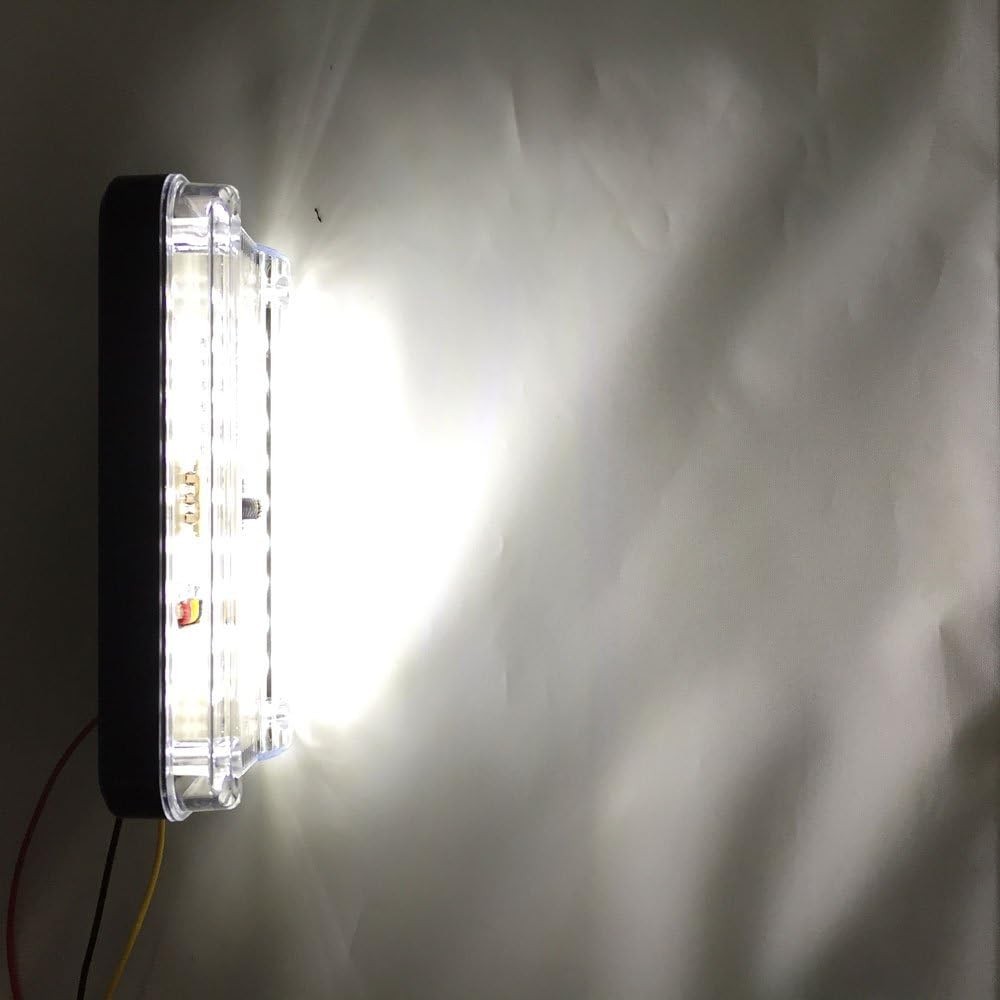 4.3-inch 12V LED Dome Light Replacement with Switch, 36 White LEDs for Interior