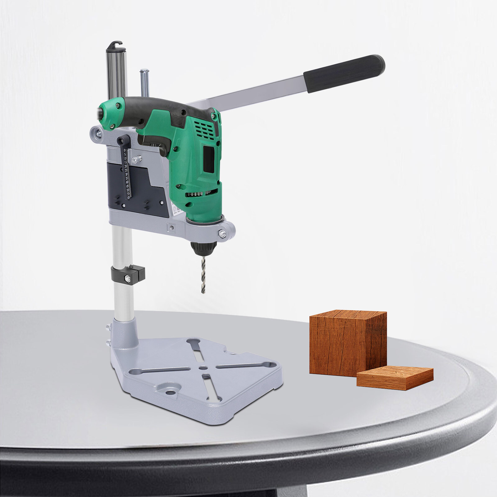 Electric Drill Hand Press Stand Bench Clamp Support Holder Tool Workbench Pillar
