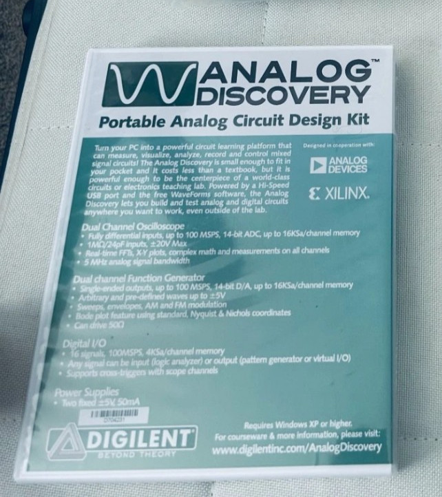 New Digilent Analog Discovery Board