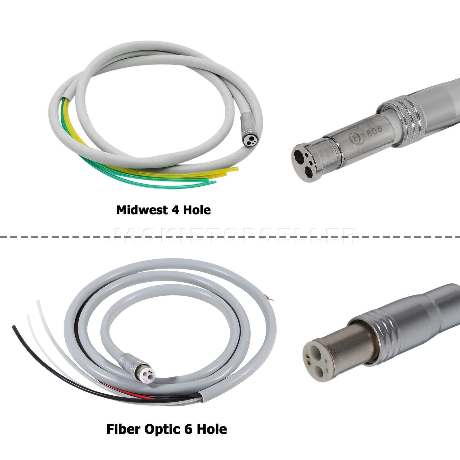 Dental Cable Tube Tubing for Handpiece Fiber Optic 6 Hole / 4 Hole Borden 2 Hole