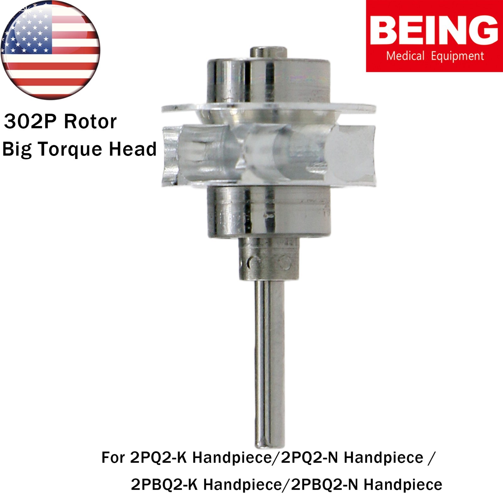 BEING Dental High Speed Fiber Optic Turbine Handpiece fit KAVO Coupler 4/6 Holes
