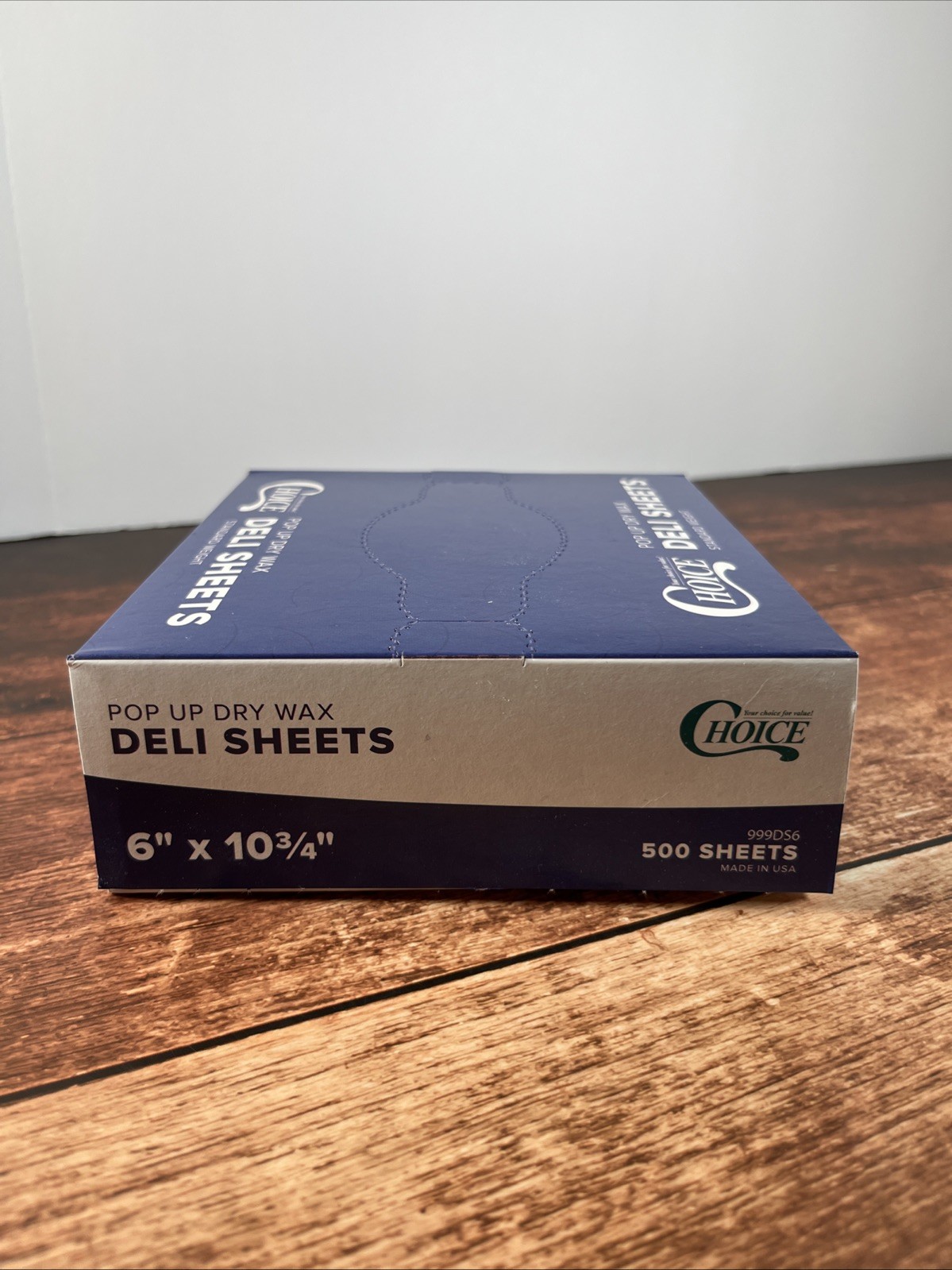 500 Count Pre-Cut Pop Up Dry Wax Deli Sheets ~ Standard Weight ~ 6” X 10.75”