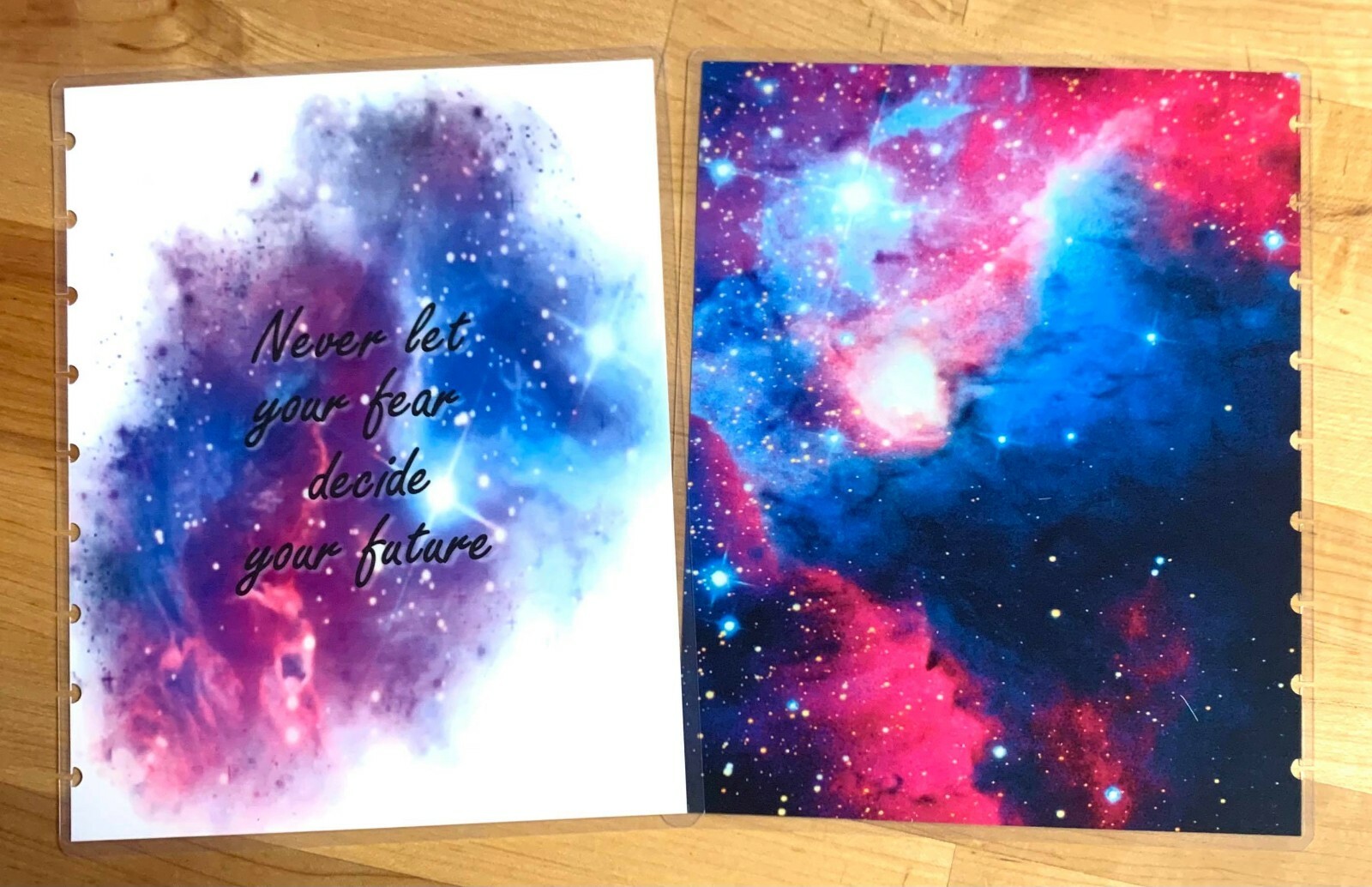 Galaxy Watercolor Quote Cover Set for use with Classic Happy Planner