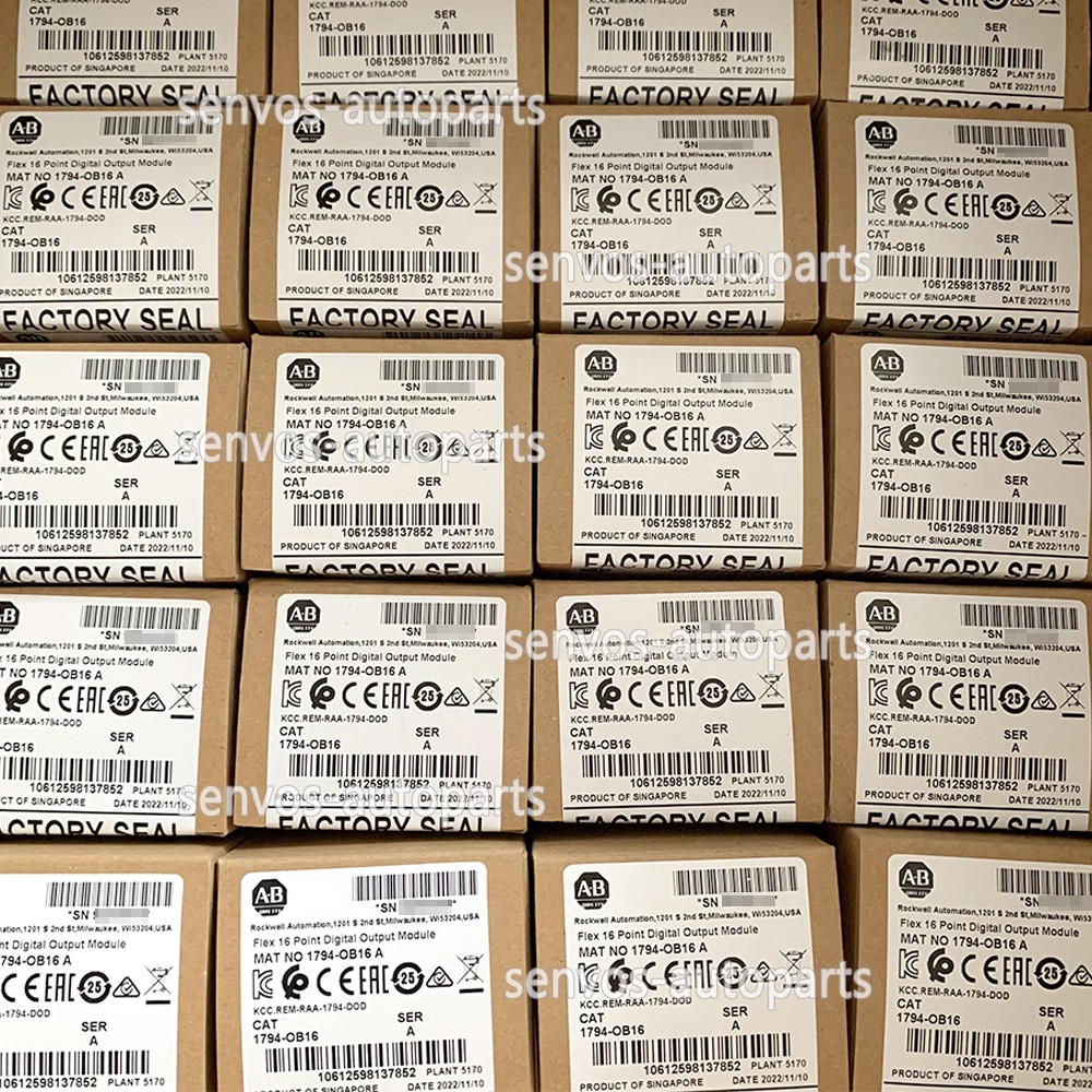 AB 1794-OB16 FLEX 16-Point Digital Output Module New Factory Sealed 1794OB16 US