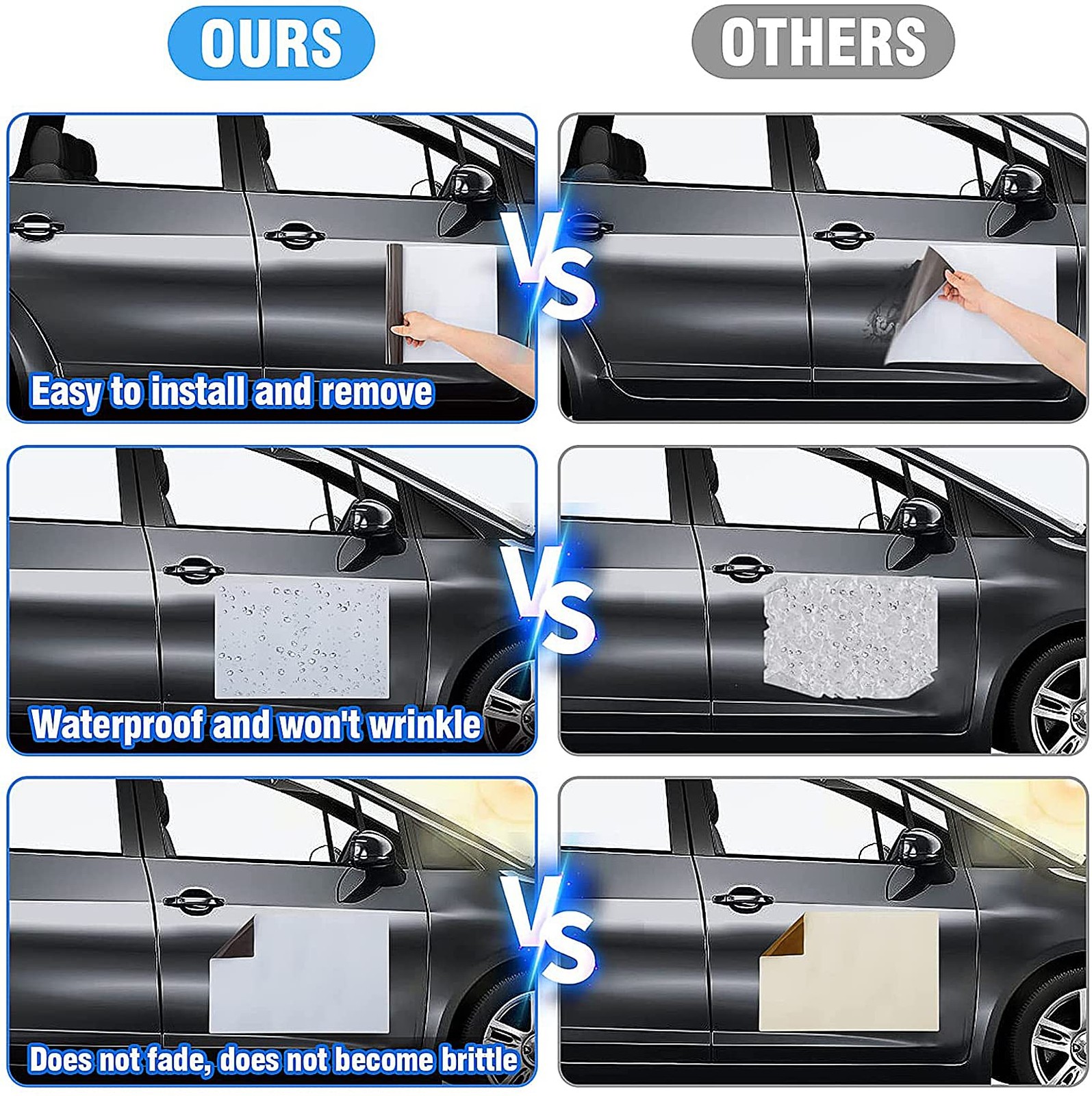 Car Magnetic Sheet, Large Blank White Magnet Sign 11.5″ x 17.5″ 30 Mil, WHITE
