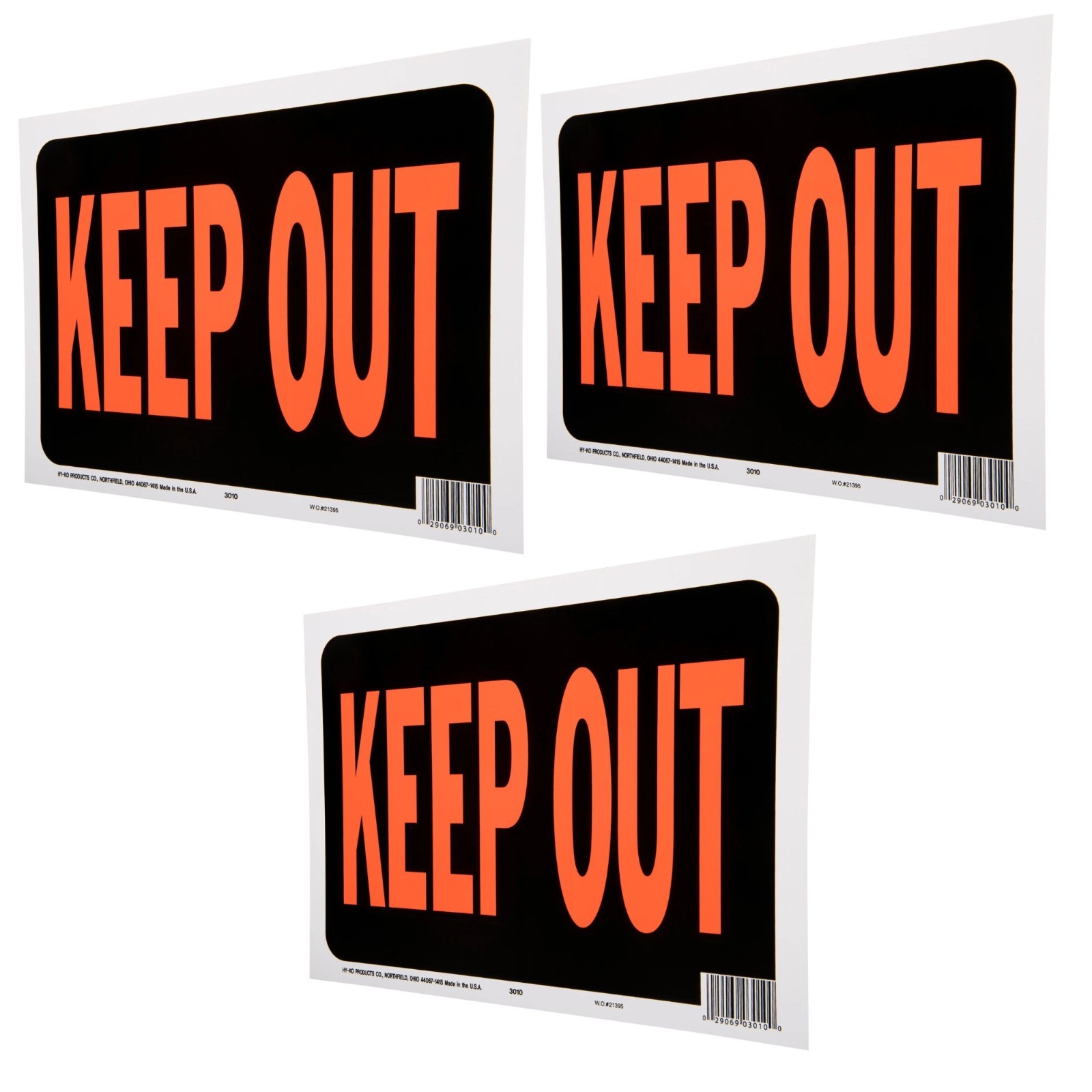 NEW 8.5×12 Plastic “Keep Out” Sign Bold, Weatherproof Ideal for Private Property