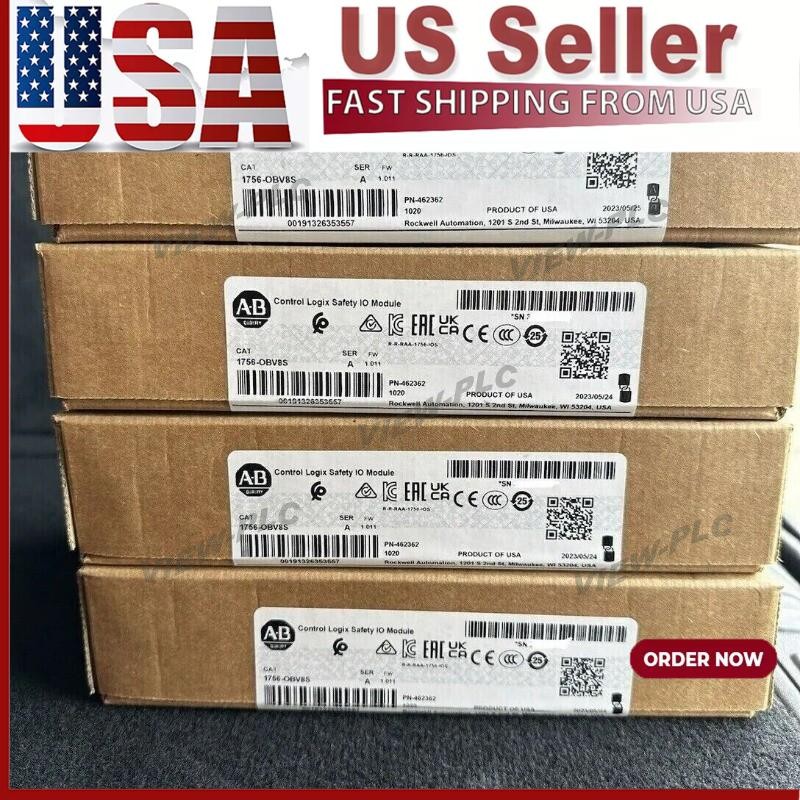 Factory Sealed AB 1756-OBV8S Control Logix Safety IO Module US Free Tax