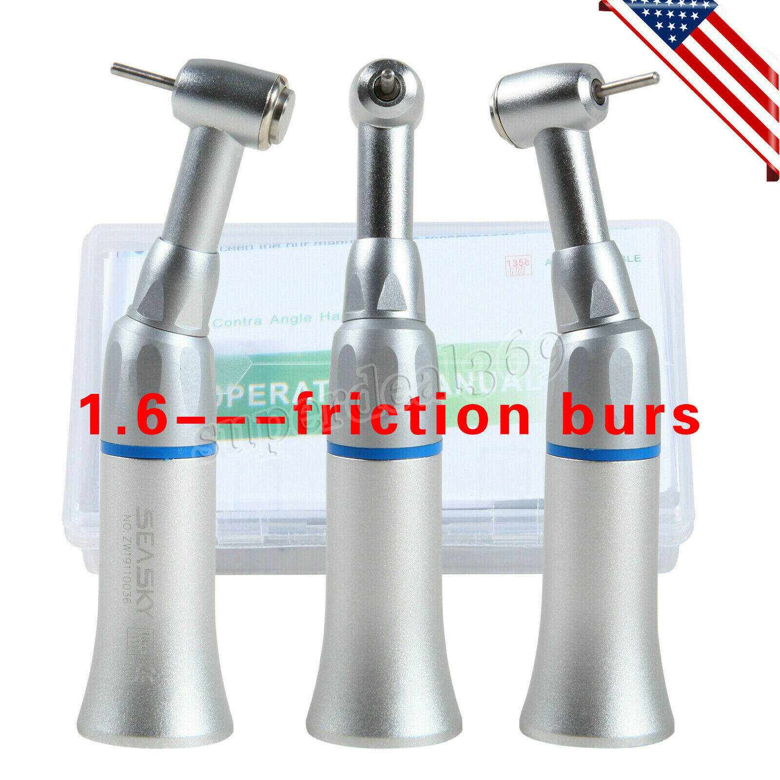 Dental Slow Speed Contra Angle Handpiece fit NSK 1.6mm Friction Grip E-type PAG