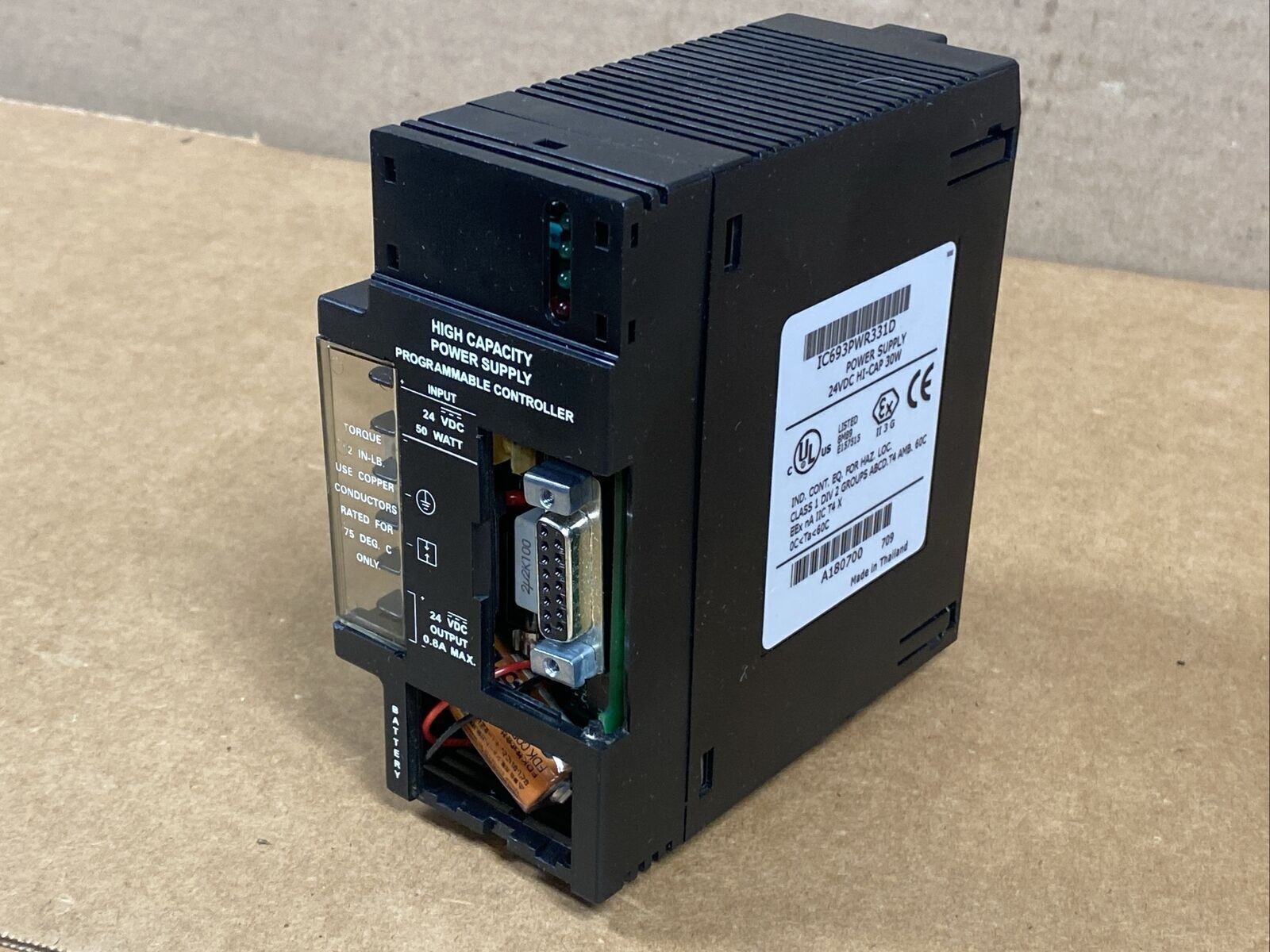 NEW Unopened GE Fanuc IC693PWR331D Series 90-30 Power Supply 24VDC HI-CAP 30W