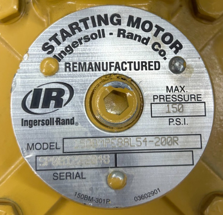 Ingersoll Rand 150BMPE88L54-200R Vane Air Starter LH 150 PSI Diesel Gas Engine
