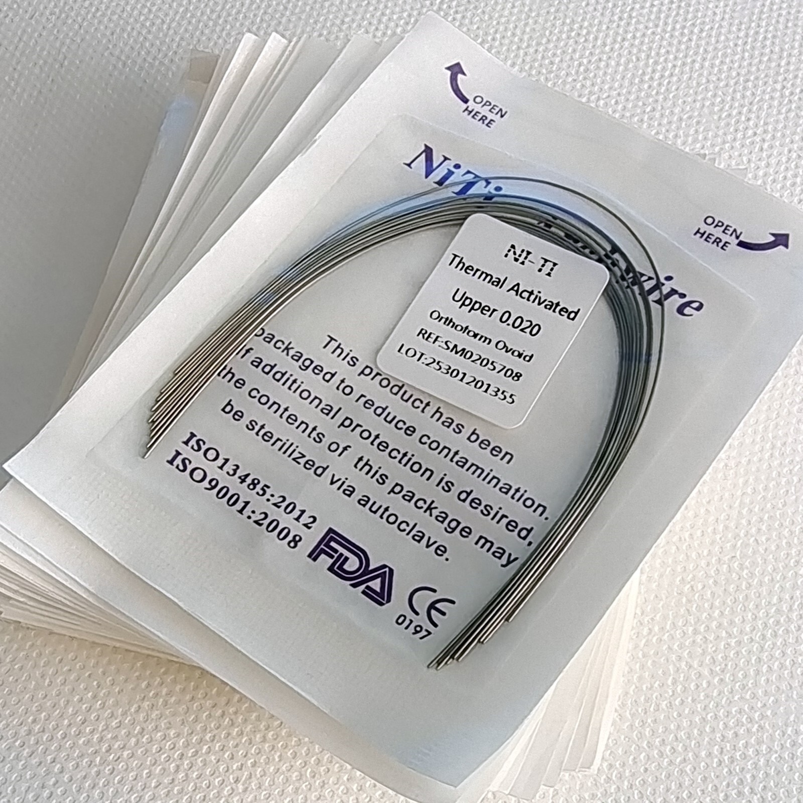 Dental Orthodontic Round Arch Wires Heat Thermal Activated Niti 10pc/pack