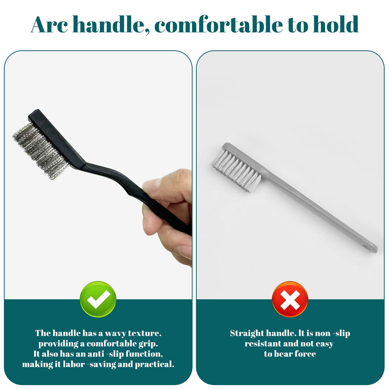 15PCS Mini Wire Brush Stainless Steel Brush Set，Masonry Brush Wire Bristle fo…