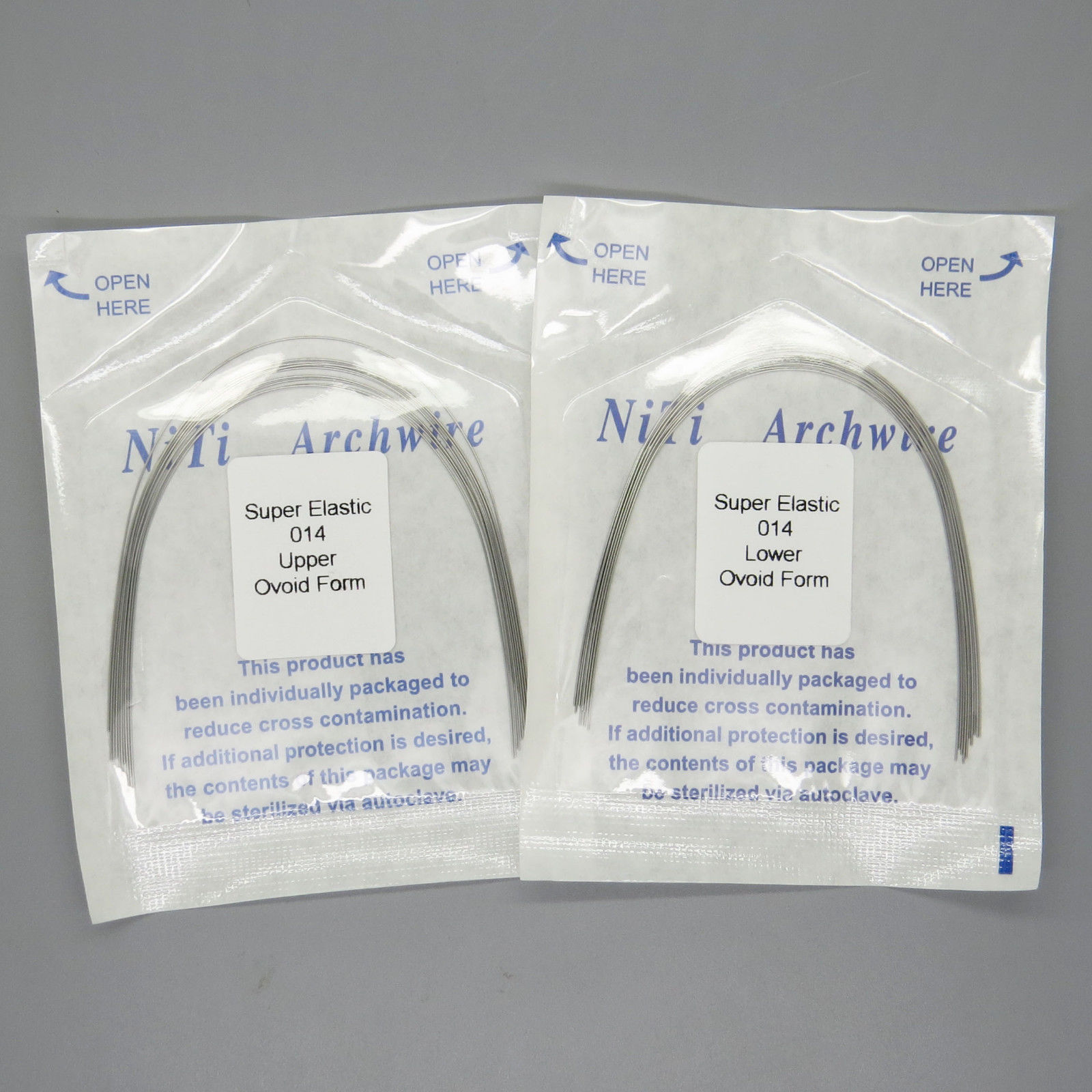Dental Orthodontic Super Elastic Round Niti Arch Wires Upper + Lower 012-020