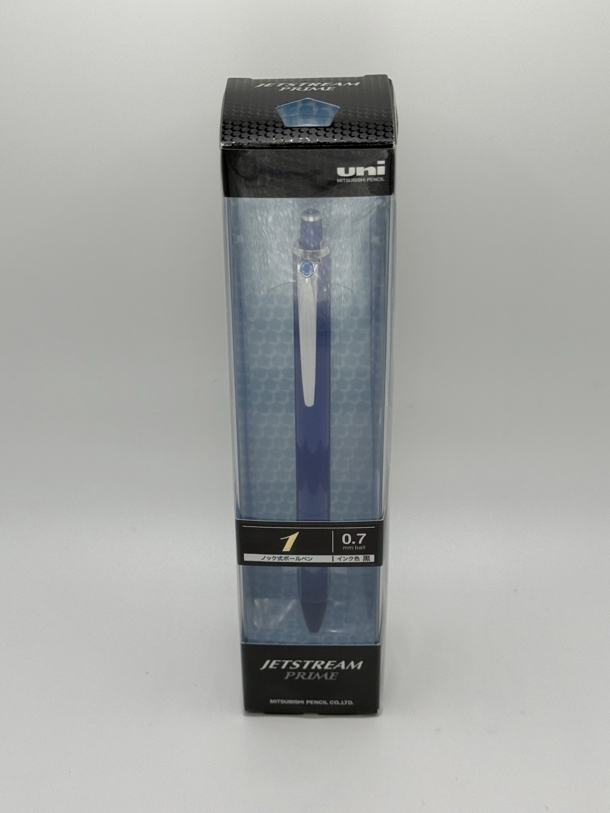 Jetstream Prime 0.7mm Ballpoint Pen Blue Barrel, Push button Made In Japan