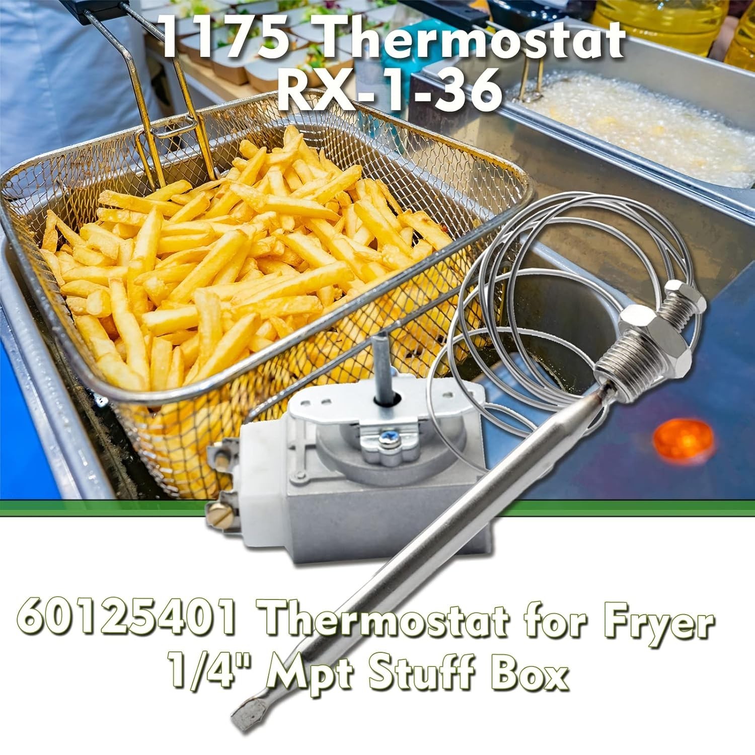 Precision Fryer Thermostat 200-400F – Stainless Steel