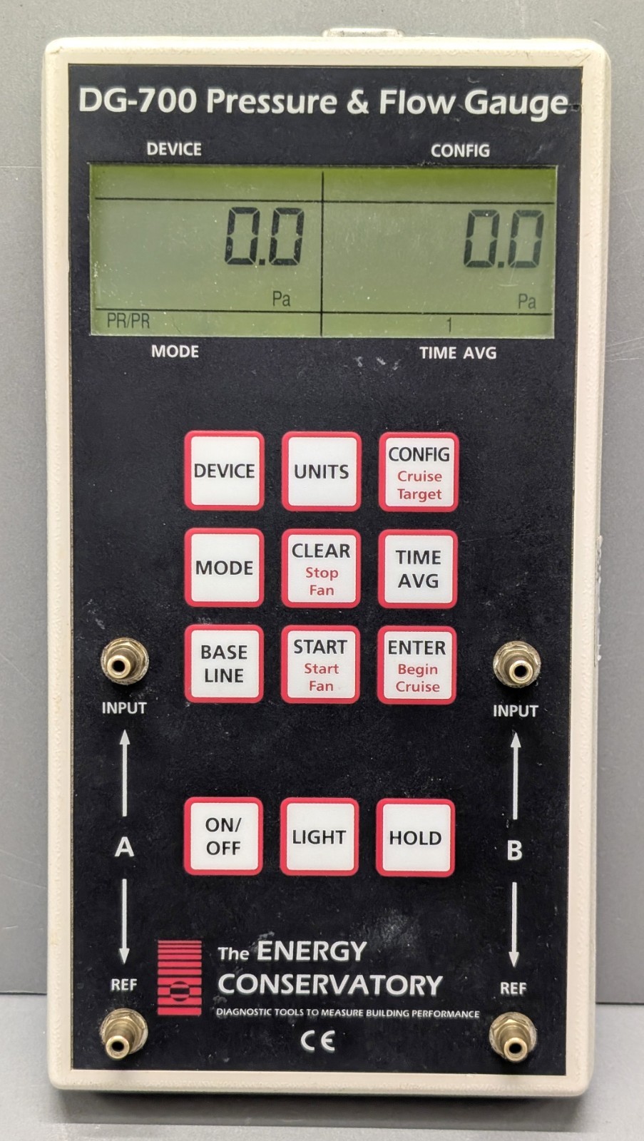 TEC DG-700 blower door manometer pressure flow gauge with USB TESTED warranty