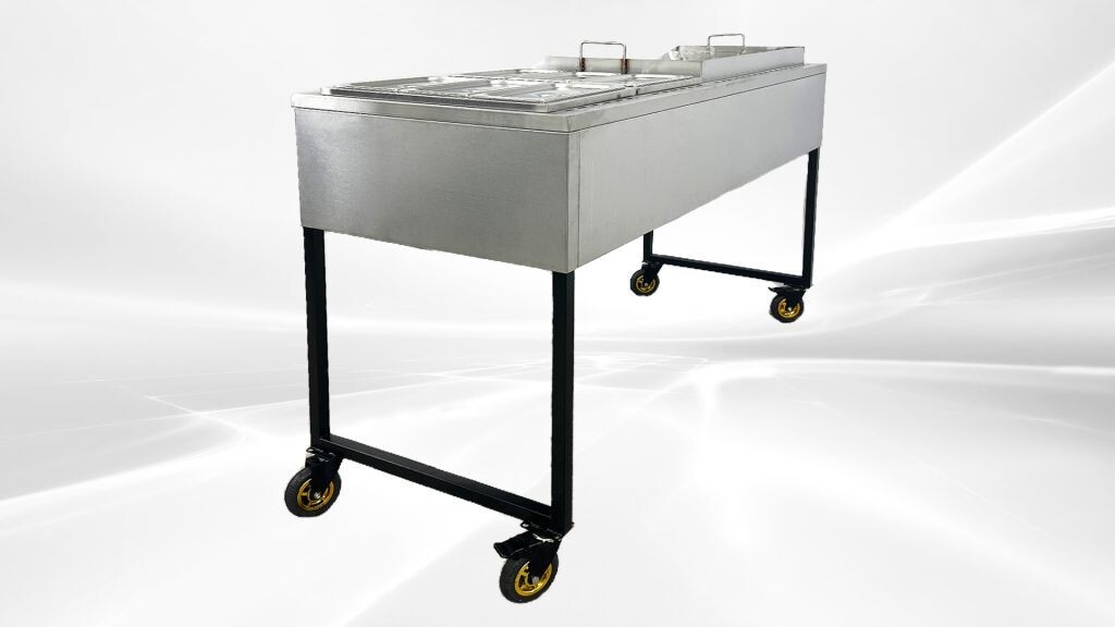 NEW 65″ Taco Cart Griddle Warmer Fryer Stainless Steel Propane LP BBQ