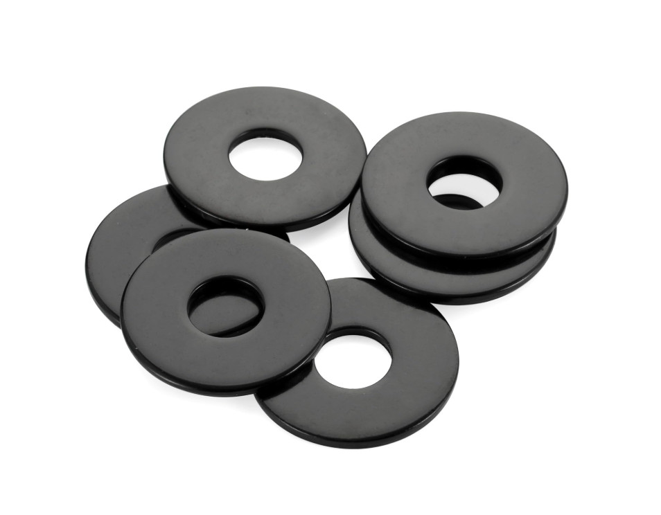 Black Carbon steel 8.8 grade Flat Washers M2 M2.5 M3 M4 M5 M6 M8 M10 M12 M14-M30