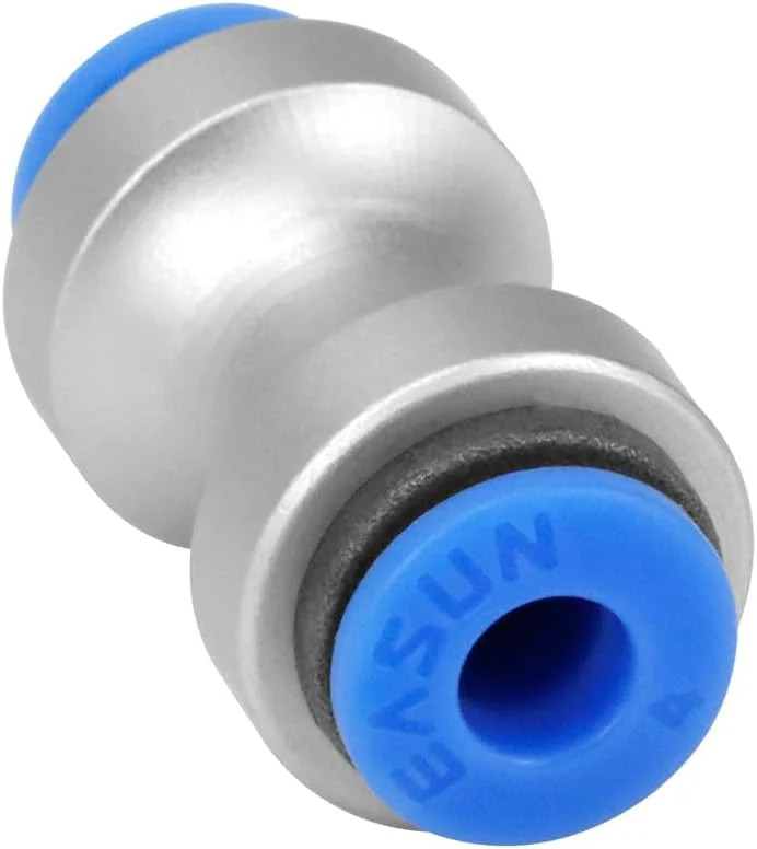 2pcs Teflon Feed PTFE Tube Connector, Aluminum Alloy & POM High Flow 3D Printer
