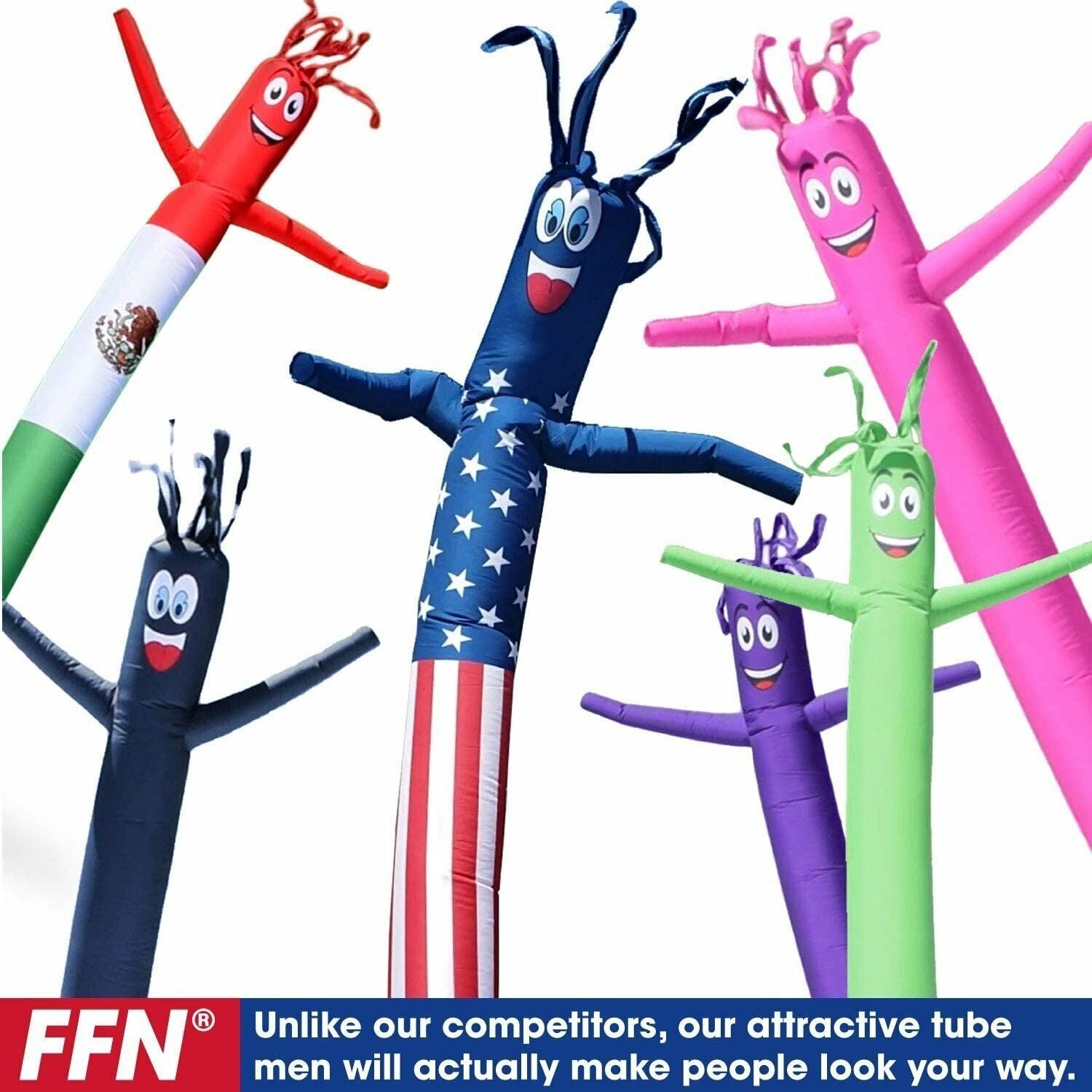 Mexico Mexican Flag 8 Foot Tall Inflatable Tube Man Air Powered Waving…