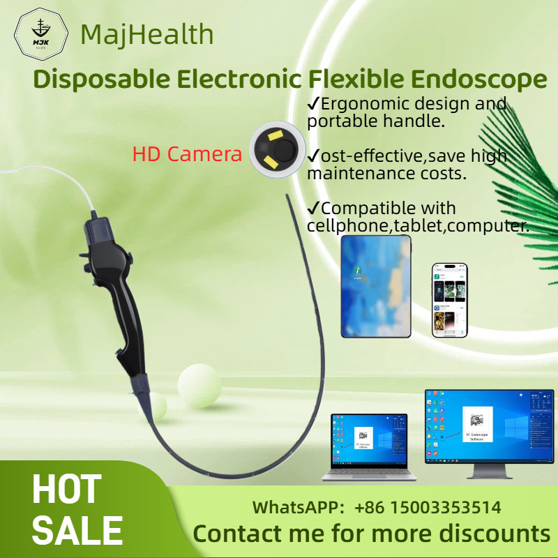Disposable Flexible Endoscope | HD Single-Use Portable for Medical Exam