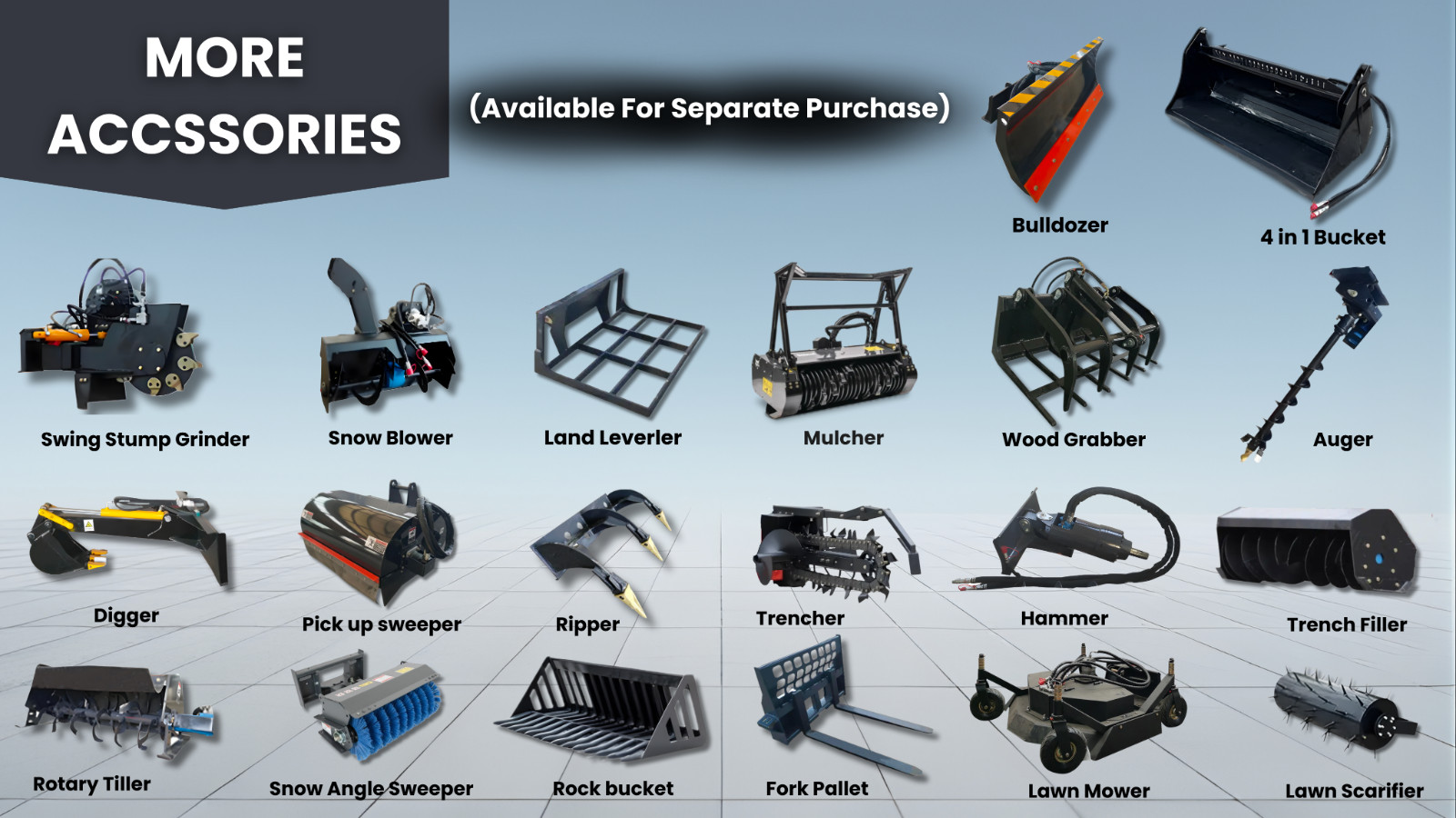 TYPHON STOMP Skid Steer Tracked EPA 23HP Briggs & Stratton Gas 3-Pumps FREE SHIP