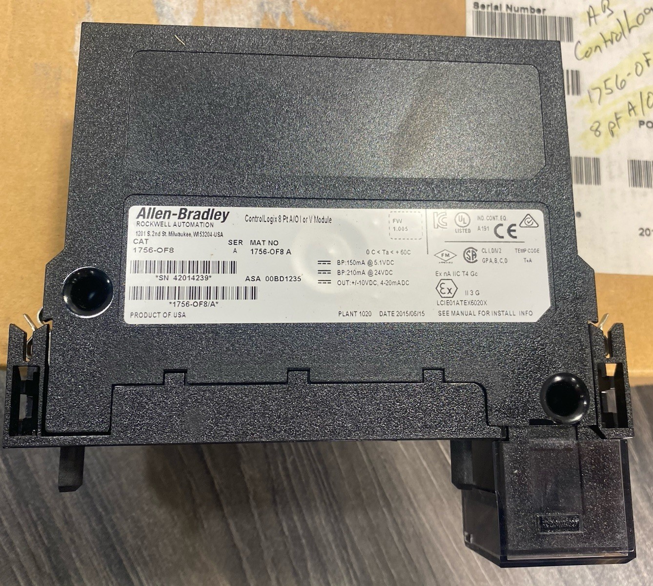 Allen Bradley 1756-OF8 Series A ControlLogix Analog 8-Point Output Module – USA