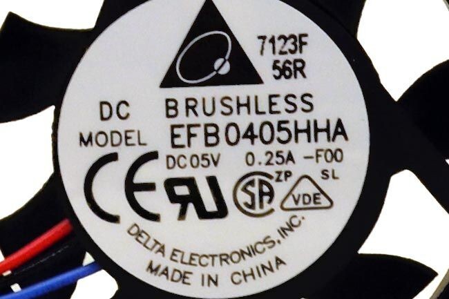 EFB0405HHA-F00 3-Wire 5V Fan (Brand New / Genuine Delta Part)