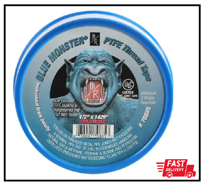 Blue Monster 1/2 in. x 1429 in. PTFE Thread Seal Tape