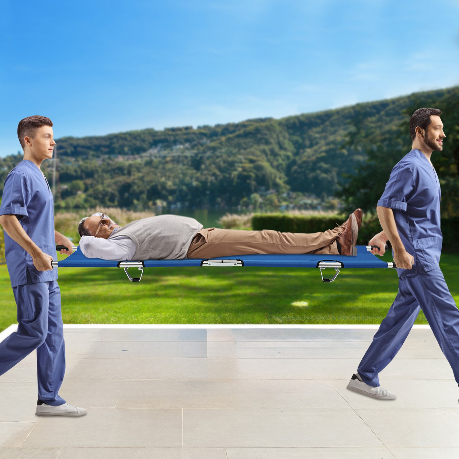 Folding Stretcher For Medical Emergency Portable Emergency Medical Stretcher