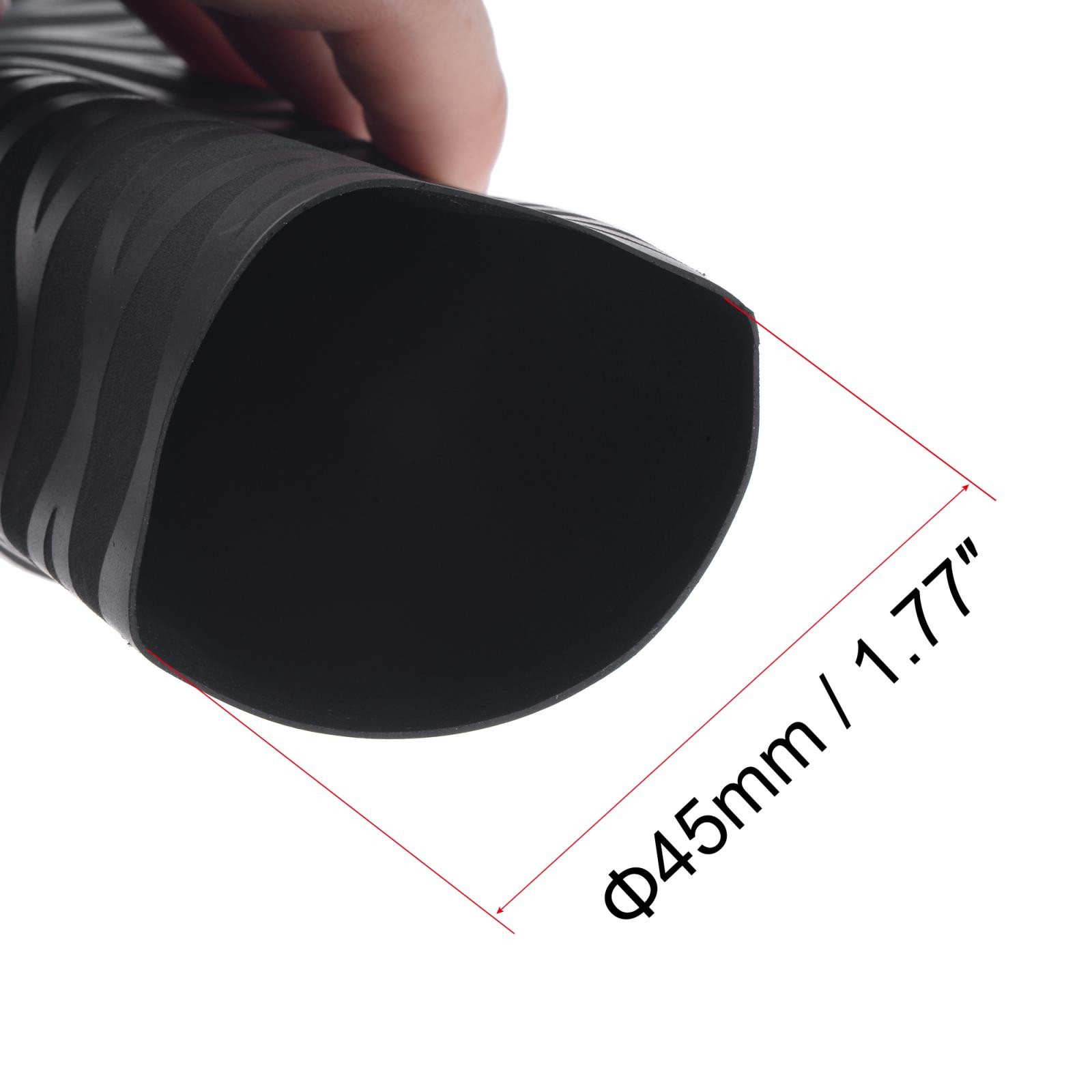Heat Shrink Wrap Tubing for Rods 45mm Dia 73mm 1.6ft 1.7:1 Black