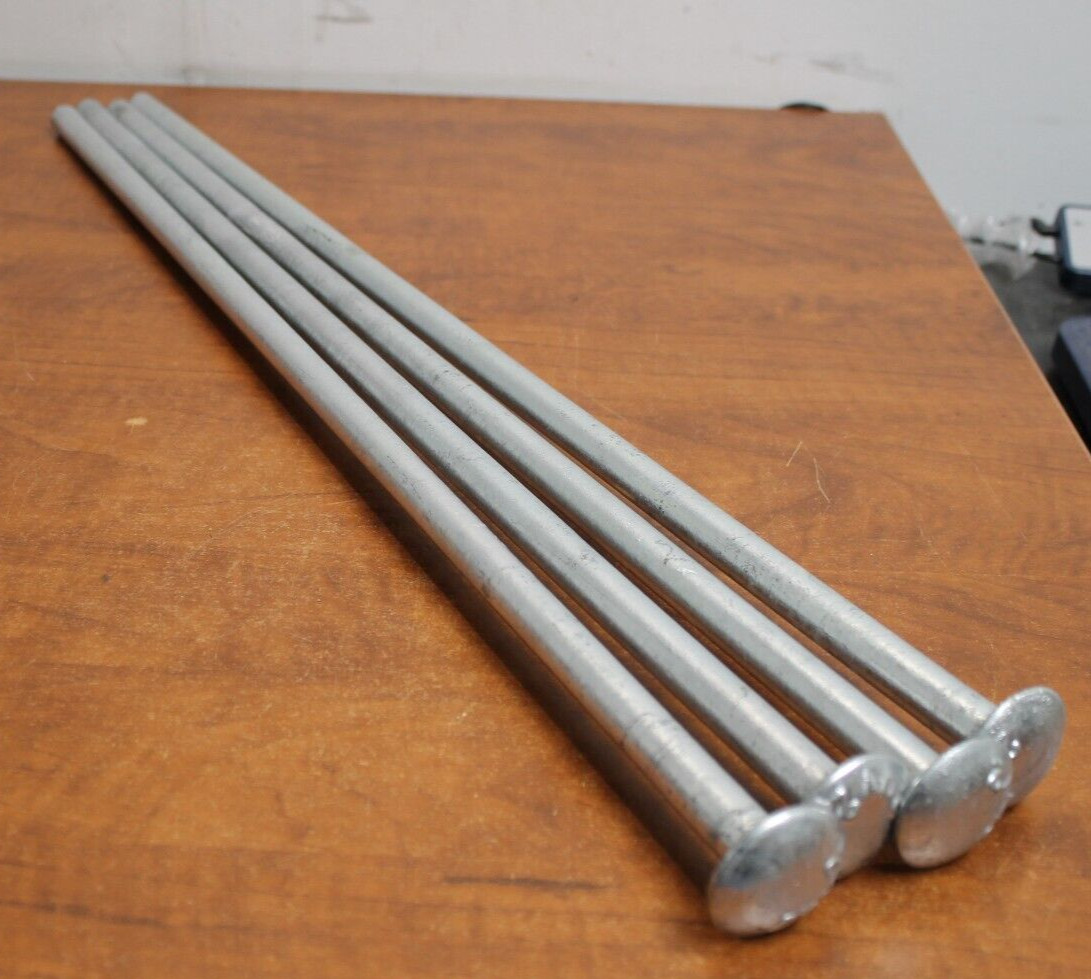 Galvanized Steel Spike / Stake / Anchor 28″ x .61″ (Qty 4)