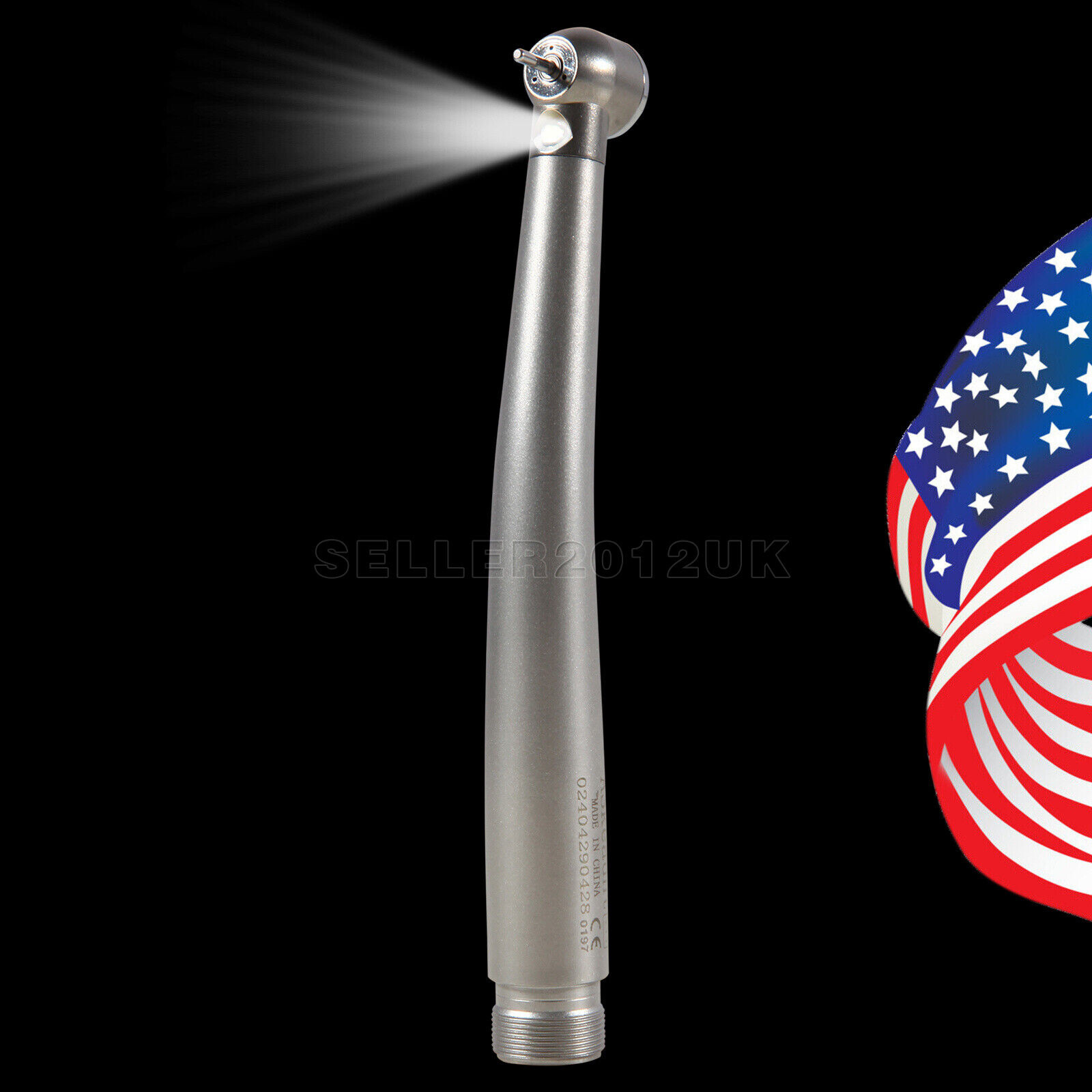 Dental High Speed Handpiece E-generator LED Fiber Optic Push 2 Hole 2-H Borden