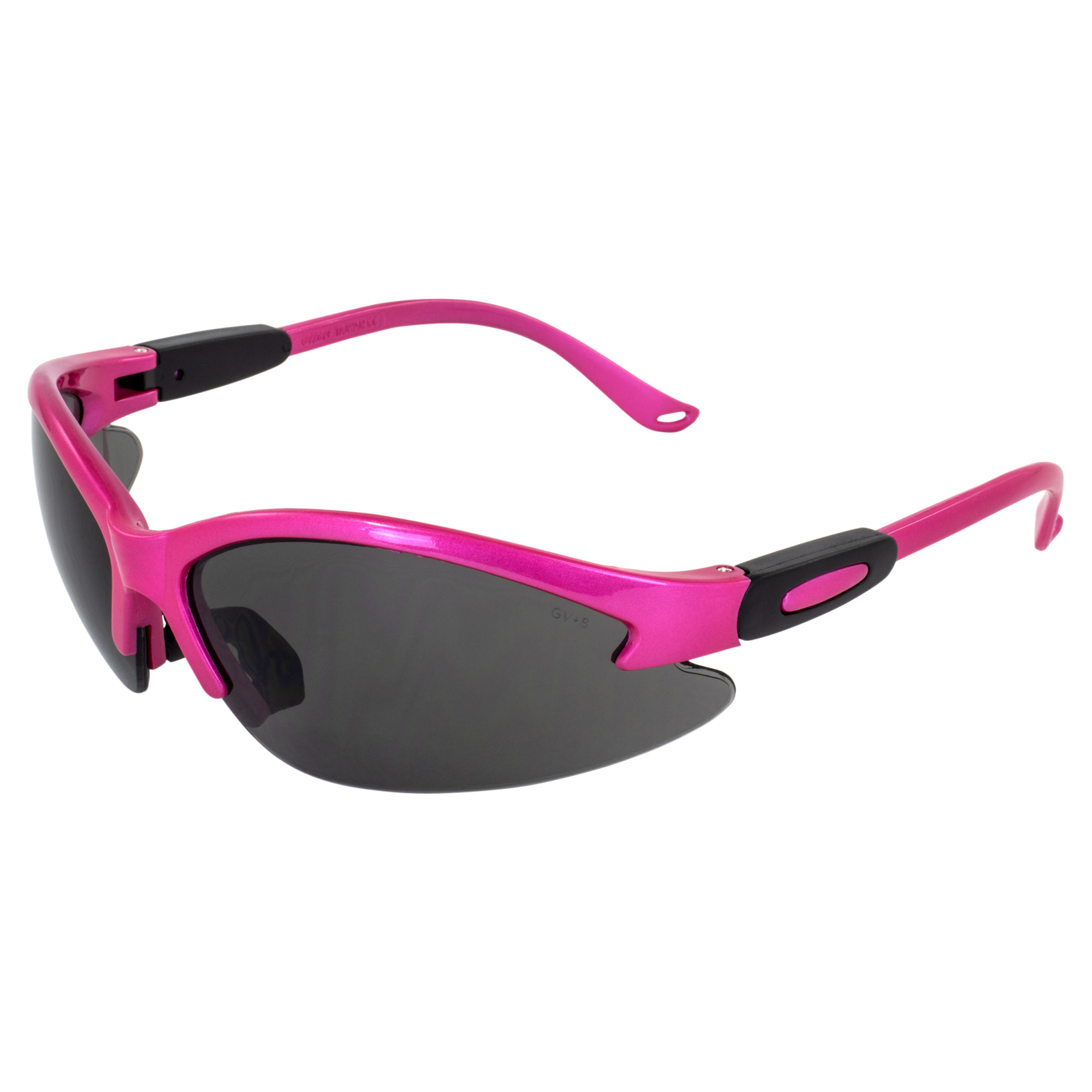 Cougar Safety Glasses, Hot Pink Frame, Smoke Lens