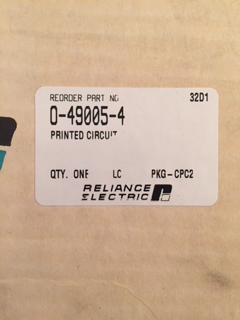 RELIANCE ELECTRIC 0-49005-4 CARDPAK LINEAR VOLTAGE TIME UNIT NEW