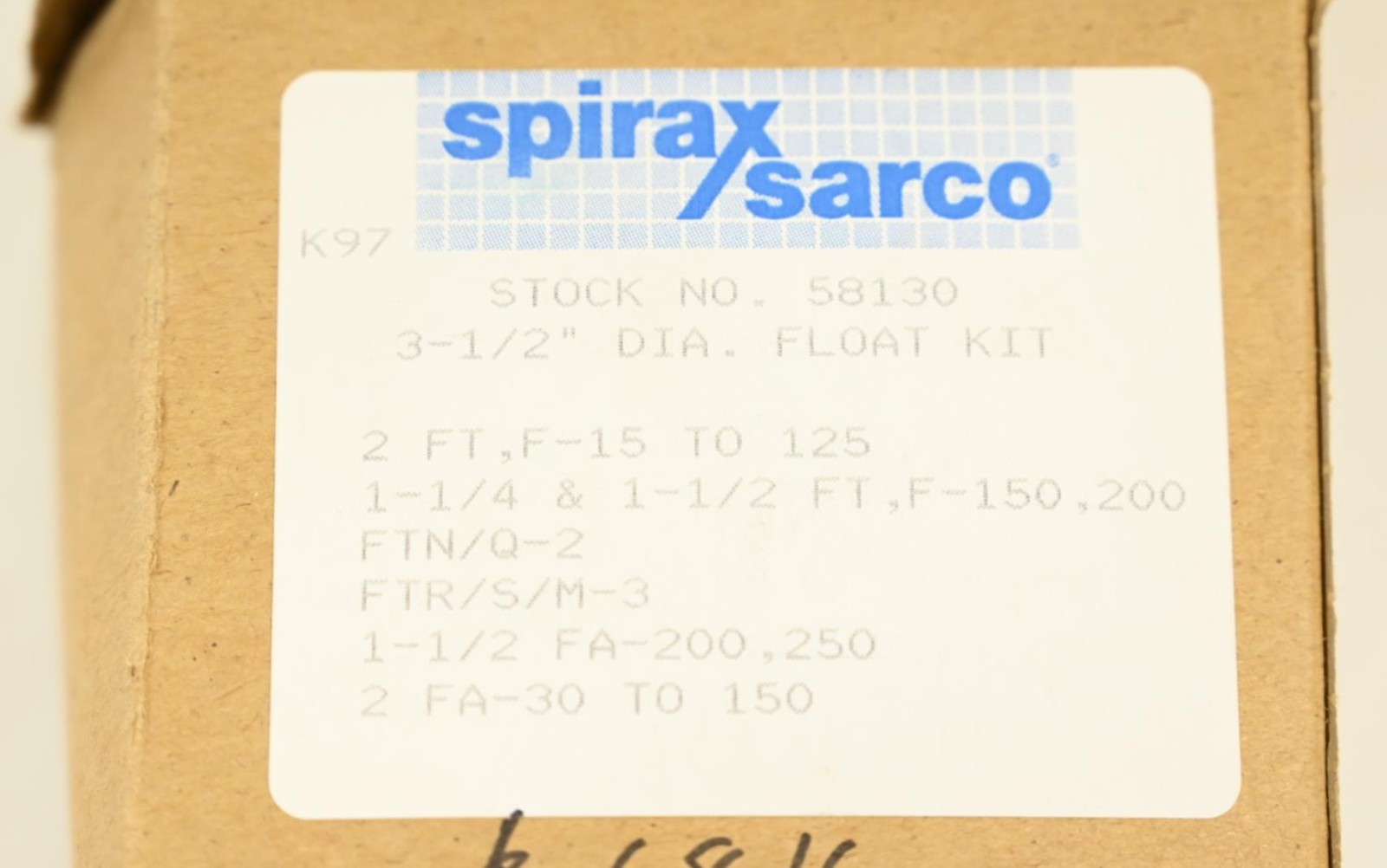 Spirax Sarco 58130 3-1/2″ Dia. Float Kit