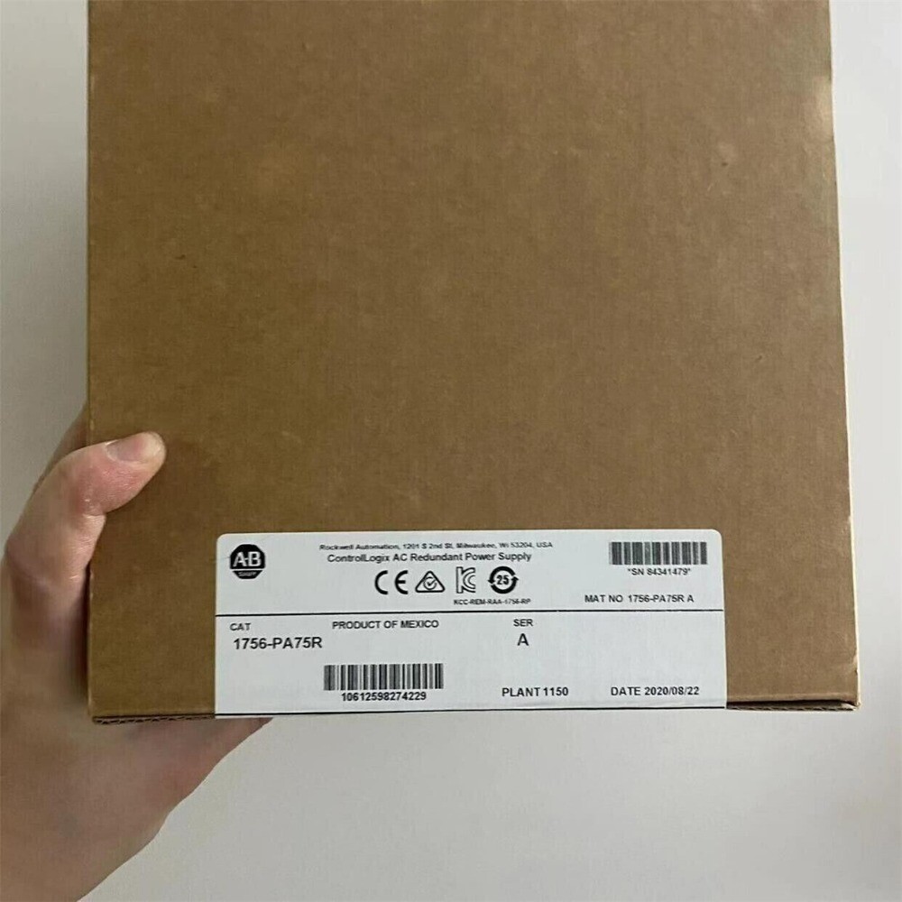 Allen-Bradley 1756-PA75R SER A ControlLogix AC Redundant Power US Free Tax