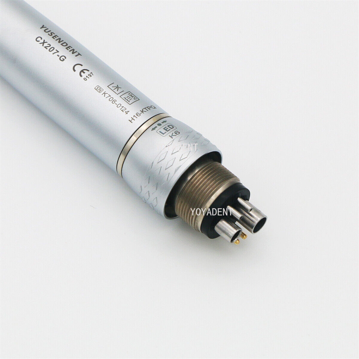 COXO Dental Turbine Fiber Optic High Speed Handpiece LED Coupler 6 Pin Fit KAVO