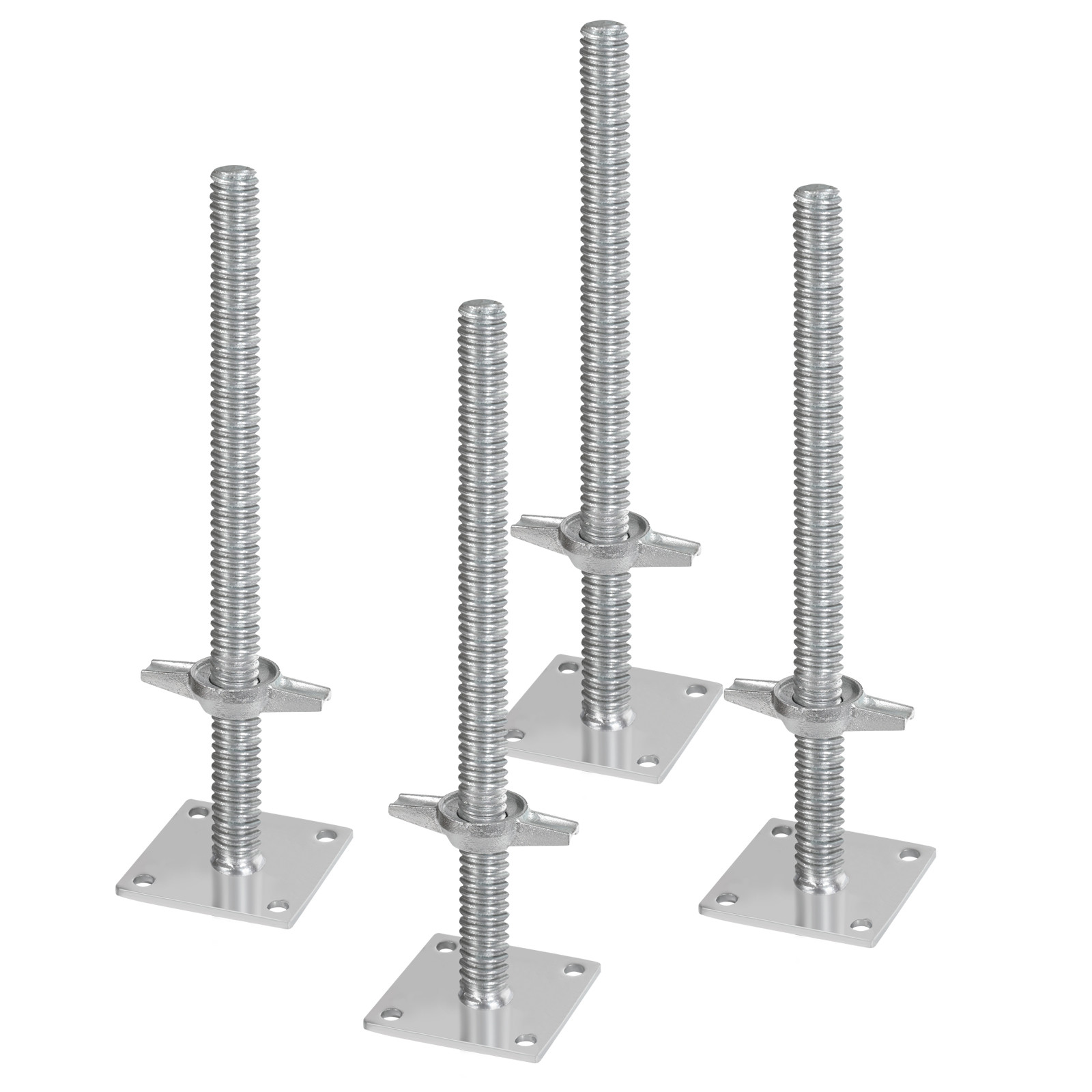 4-Pack Adjustable Leveling Jacks Solid Screw for Baker-Style Scaffolding