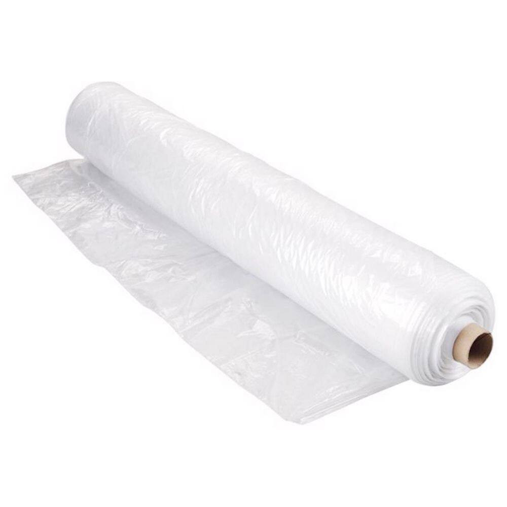 Plastic Sheeting 4 Mil X 6 Ft. X 100 Ft. Polyethylene Clear 1 Pk