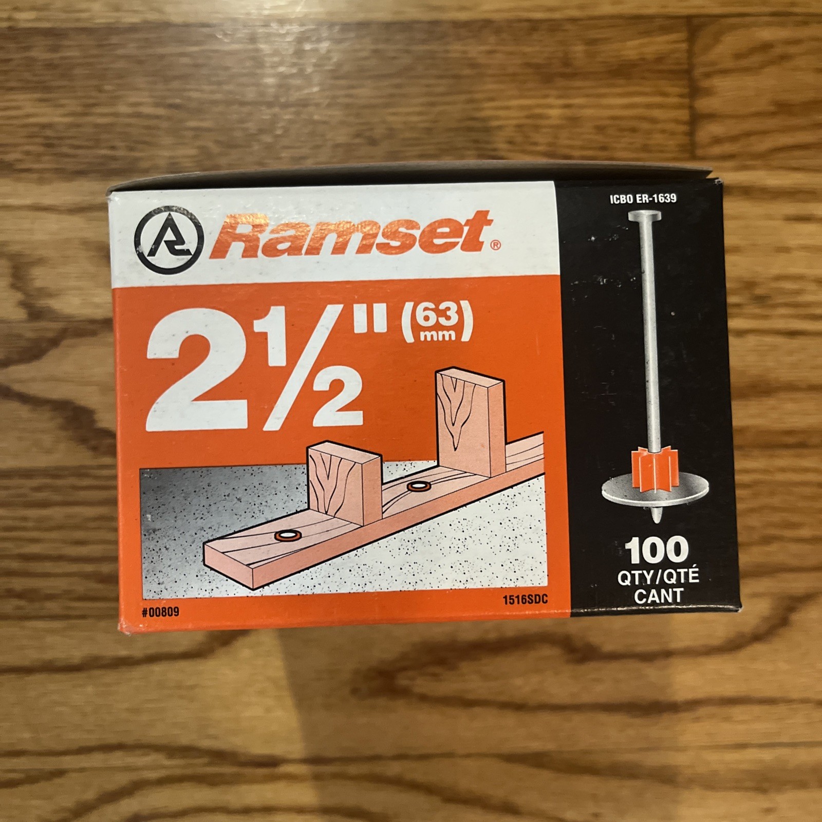 NEW! RAMSET 2-1/2 in. Drive Pins with Washers (100-Pack) 1516SDC