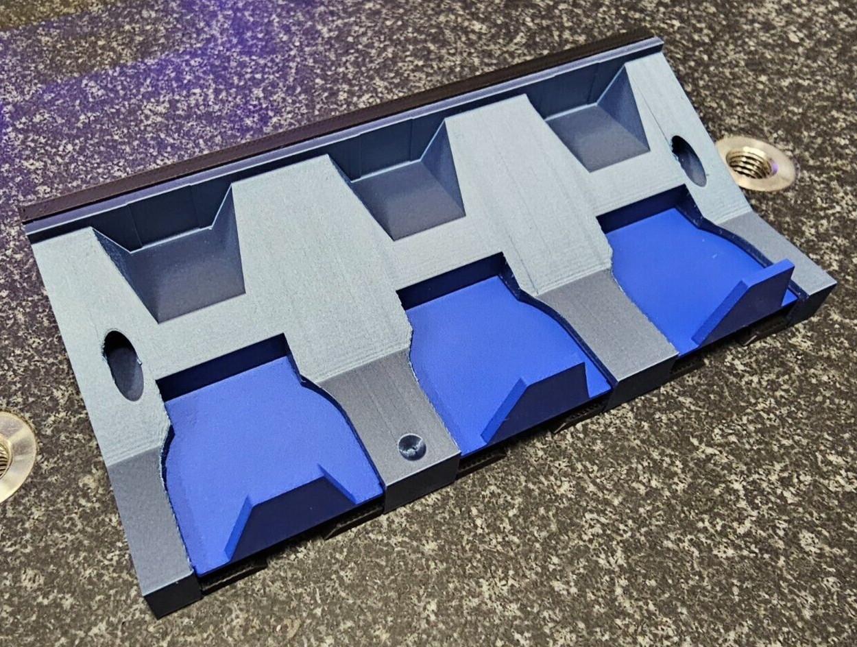 Improved 3 Stylus rack for Zeiss CMM VAST XXT TL1, TL2/TL4, TL3 adapter plates.