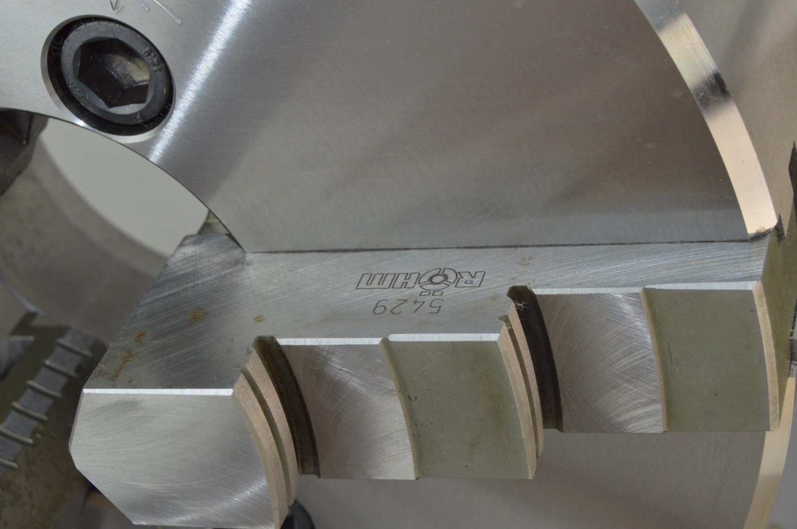 Rohm 3 Jaw ZS 315/3 12-1/2″ Centering Manual Lathe Chuck Steel, Set Spare Jaws