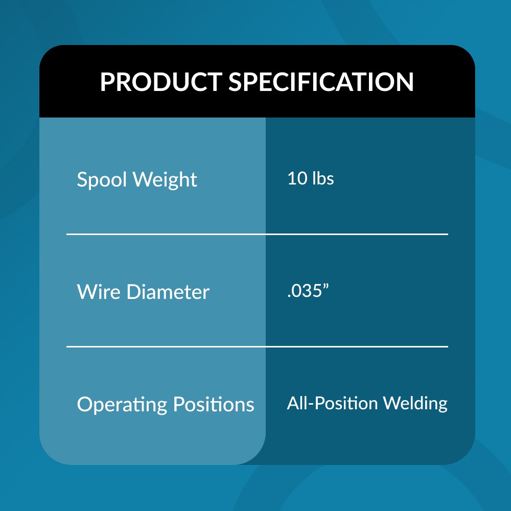 (2 x 10-Lb Spools) PGN ER308L .035″ MIG Stainless Steel Welding Wire