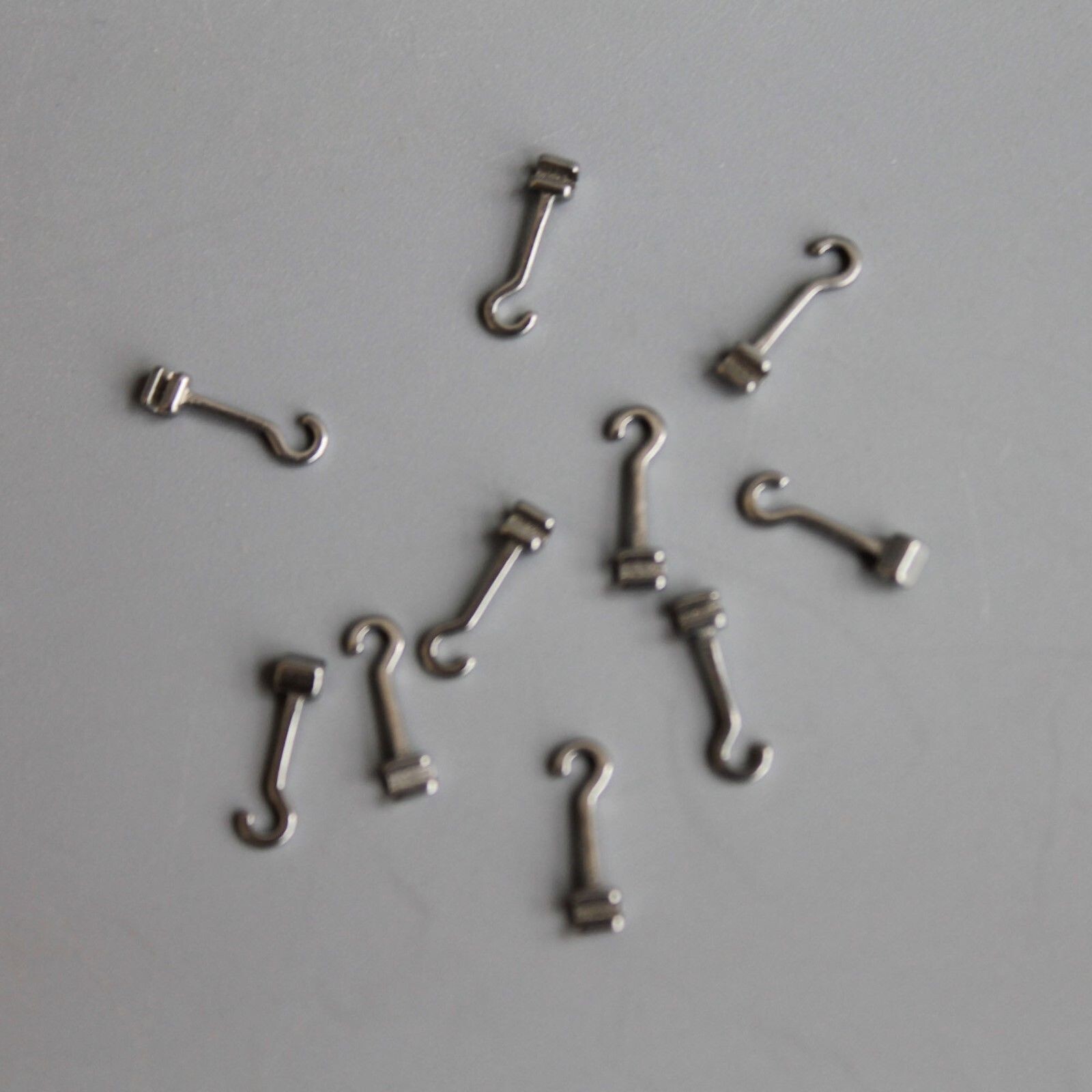 10 Pcs 1 Pack Dental Crimpable Hooks Size Long Curved Left Fix On Wires Hook