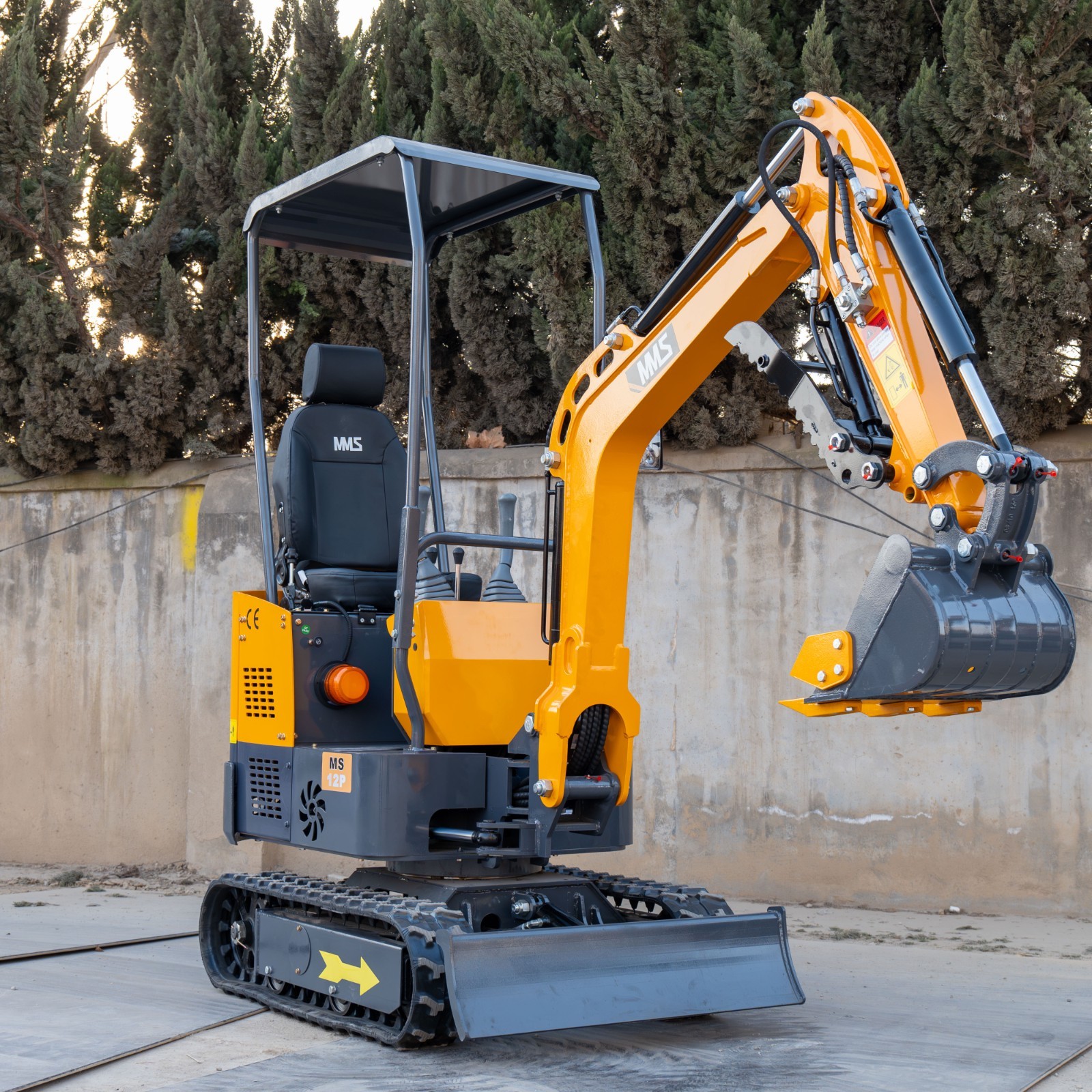 FREE SHIP 1.4Ton Mini Excavator Swing Boom 13.5hp Gas B&S EPA Engine
