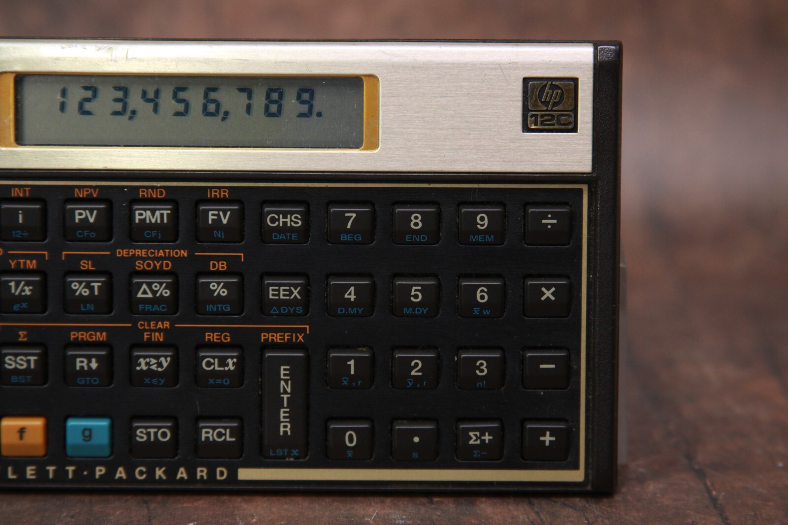 Vintage HP 12C Financial Calculator Made in Malaysia Tested Working